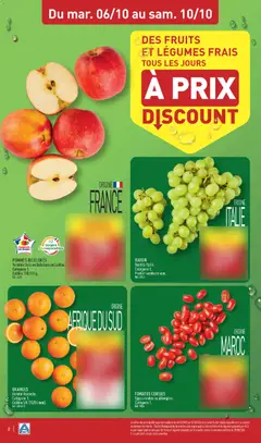 Aldi - Prévisualisation de POMMES BICOLORES, Variétés Gala ou Daliclass ou Ladina. Catégorie 1. Calibre 170/200 g. valide à partir de 06/10/2026 | Page: 4