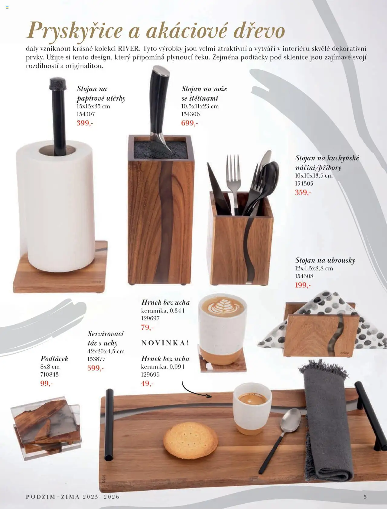 Orion katalog - Podzim/zima od 23.09.2025 | Strana: 5 | Produkty: Hrnek, Nože, Utěrky, Podtácek