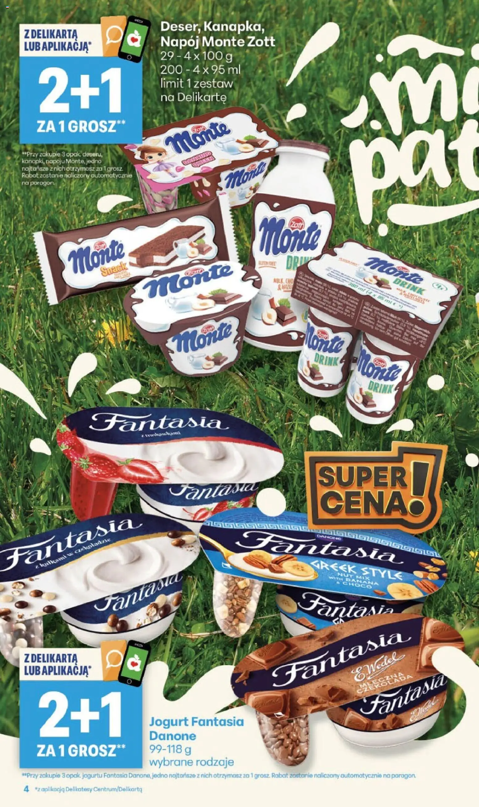 Delikatesy Centrum gazetka od 10.09.2026 | Strona: 4 | Produkty: Delikatesy, Jogurt, Czekolada, Banan