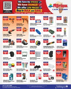Africa Cash & Carry specials catalogue – valid from 30/07/2026 | Page: 37 | Products: Iron, Grinder, Box, Stock