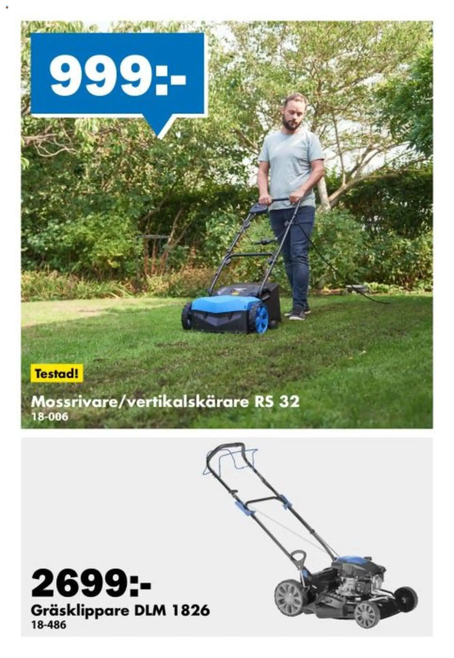 Biltema reklamblad aktuell från 30.03.2026 | Sida: 6 | Produkter: Gräsklippare