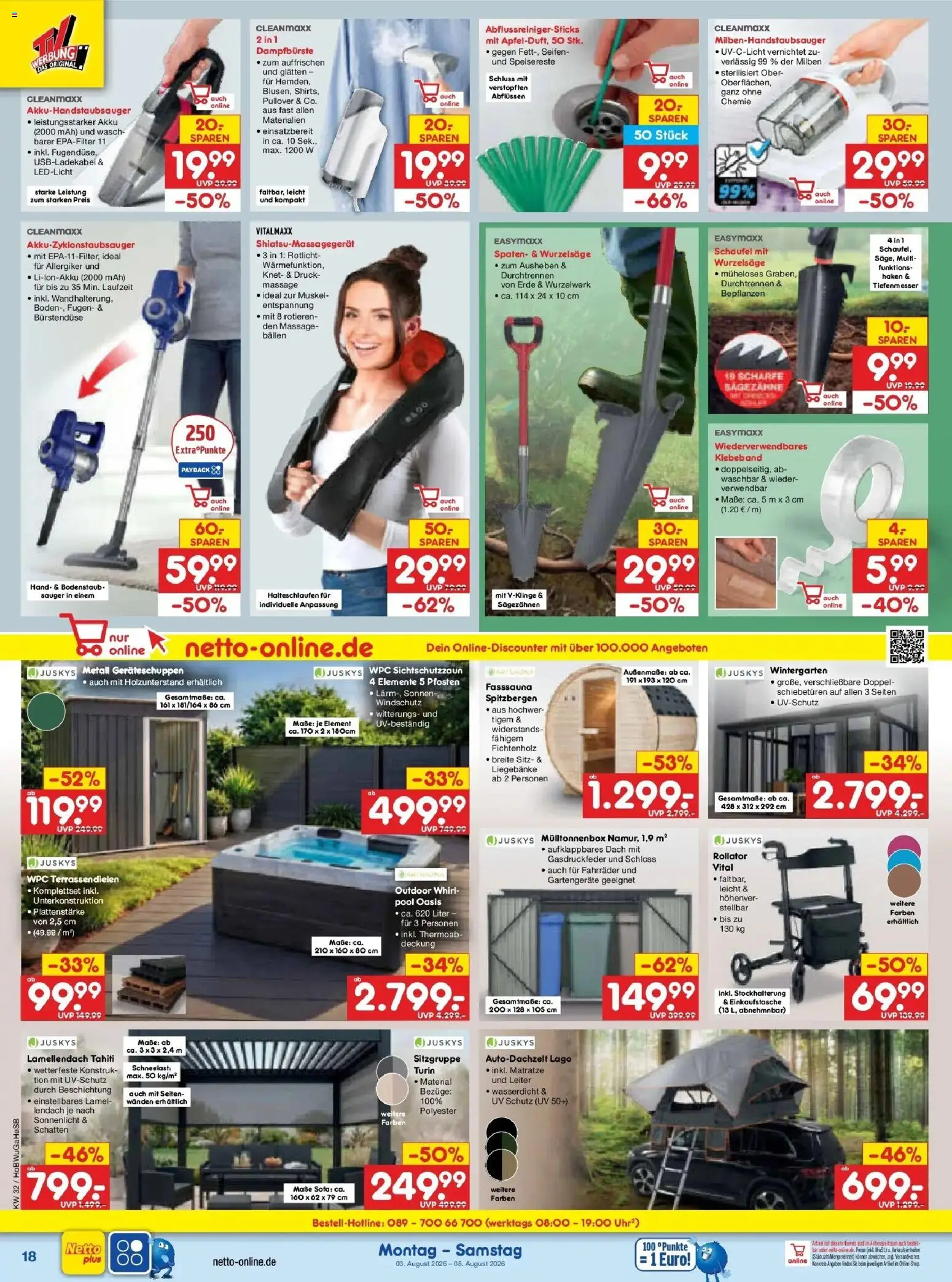Netto Marken-Discount Prospekt Hamburg – gültig ab 03.08.2026 | Seite: 34 | Produkte: Matratze, Sofa, Pullover, Uhr