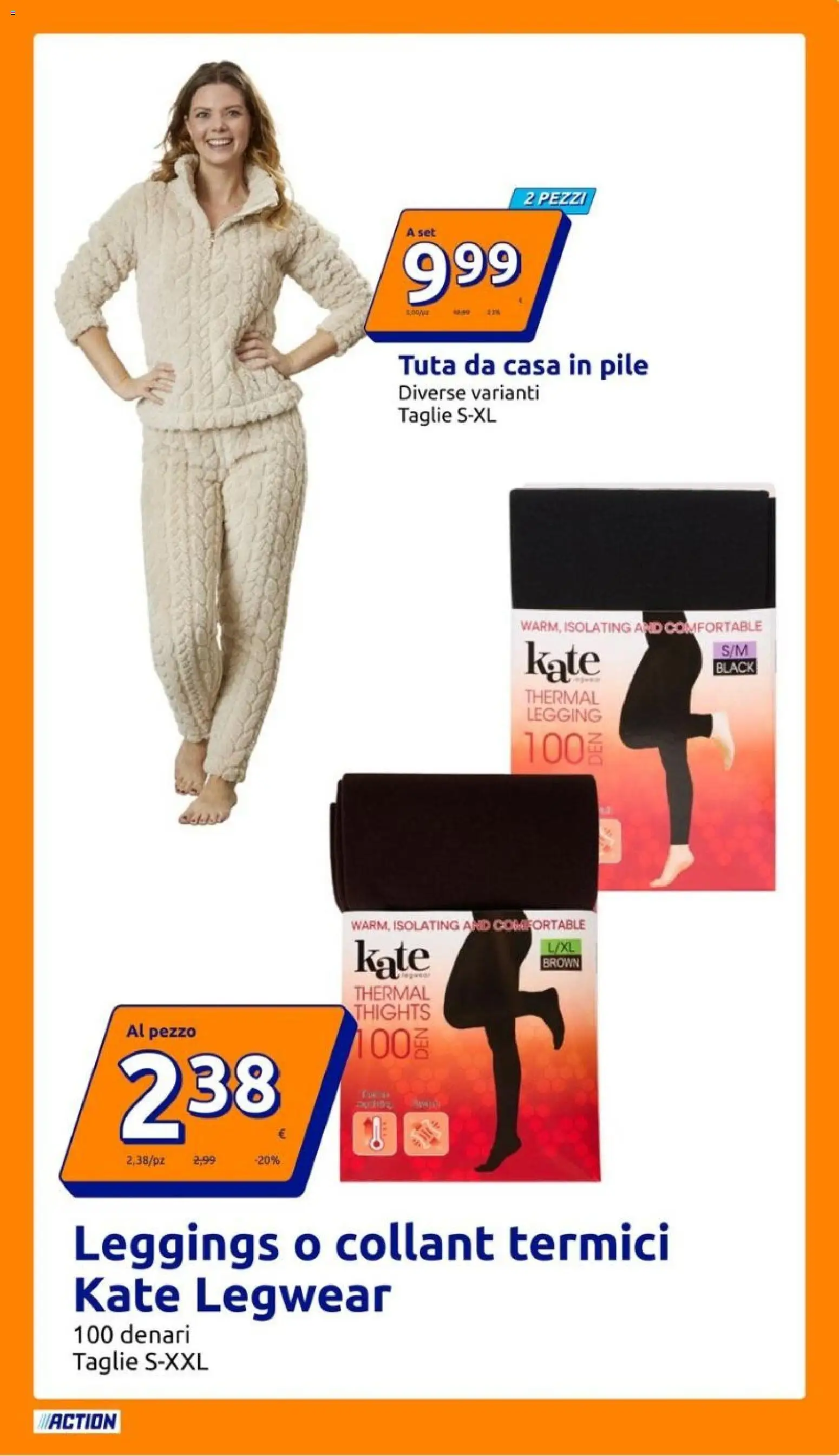 Volantino Action del 14/10/2026 | Pagina: 13 | Prodotti: Pile, Leggings, Collant