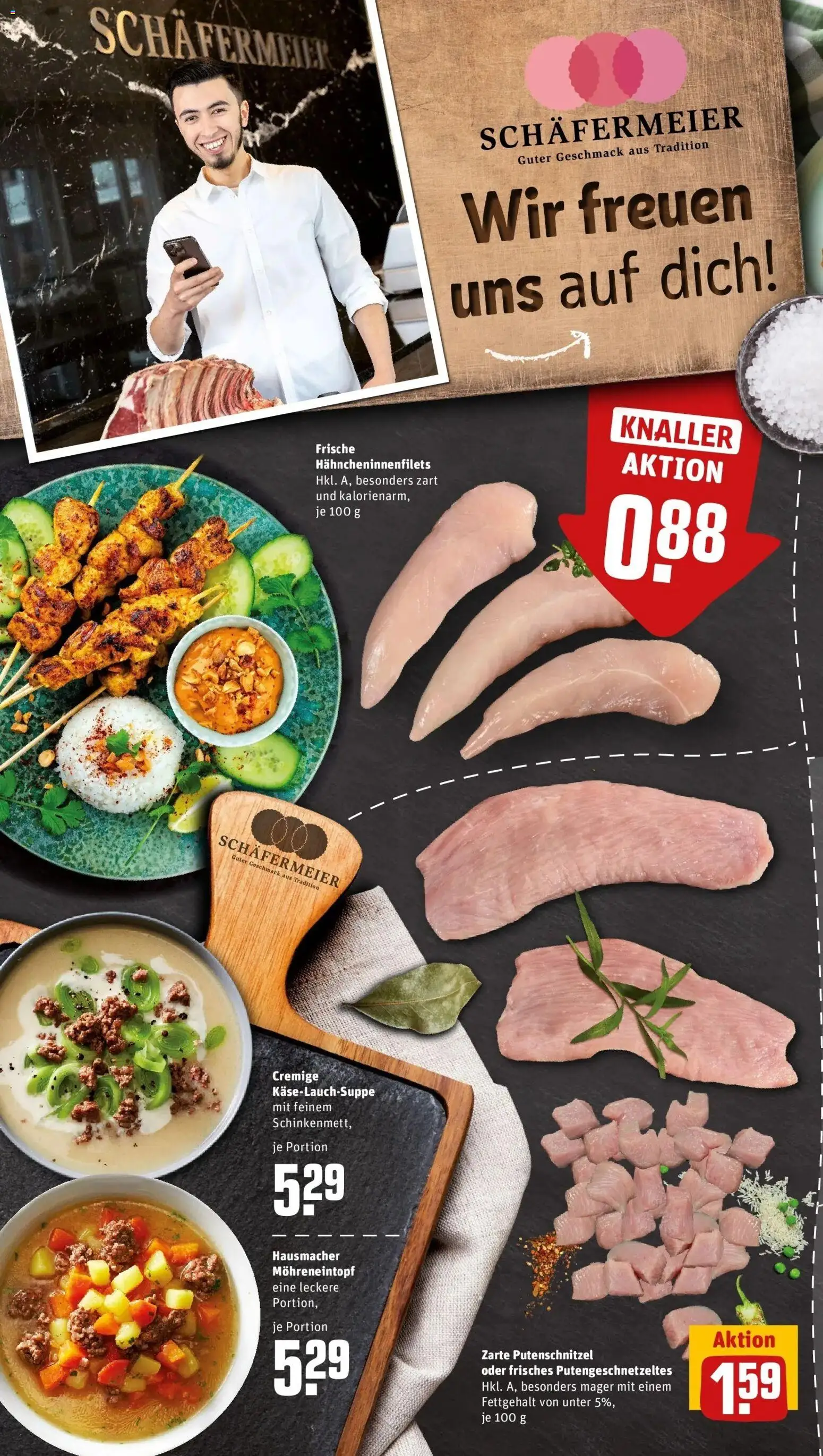 REWE Prospekt ab 31.08.2026 zum Blättern » Angebote | Seite: 8 | Produkte: Putenschnitzel