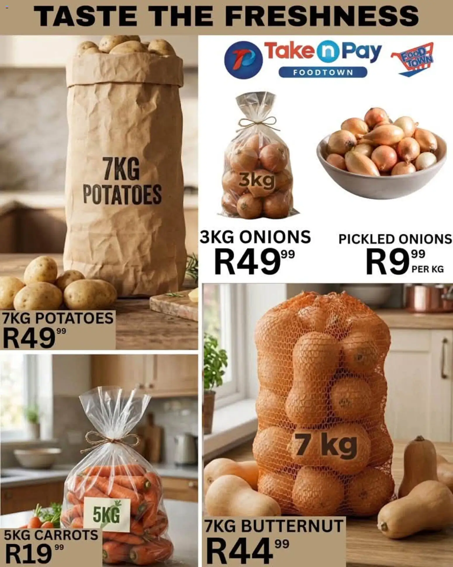 New Take n Pay catalogue – valid from 24/07/2026 | Page: 23 | Products: Carrots, Potatoes, Onions