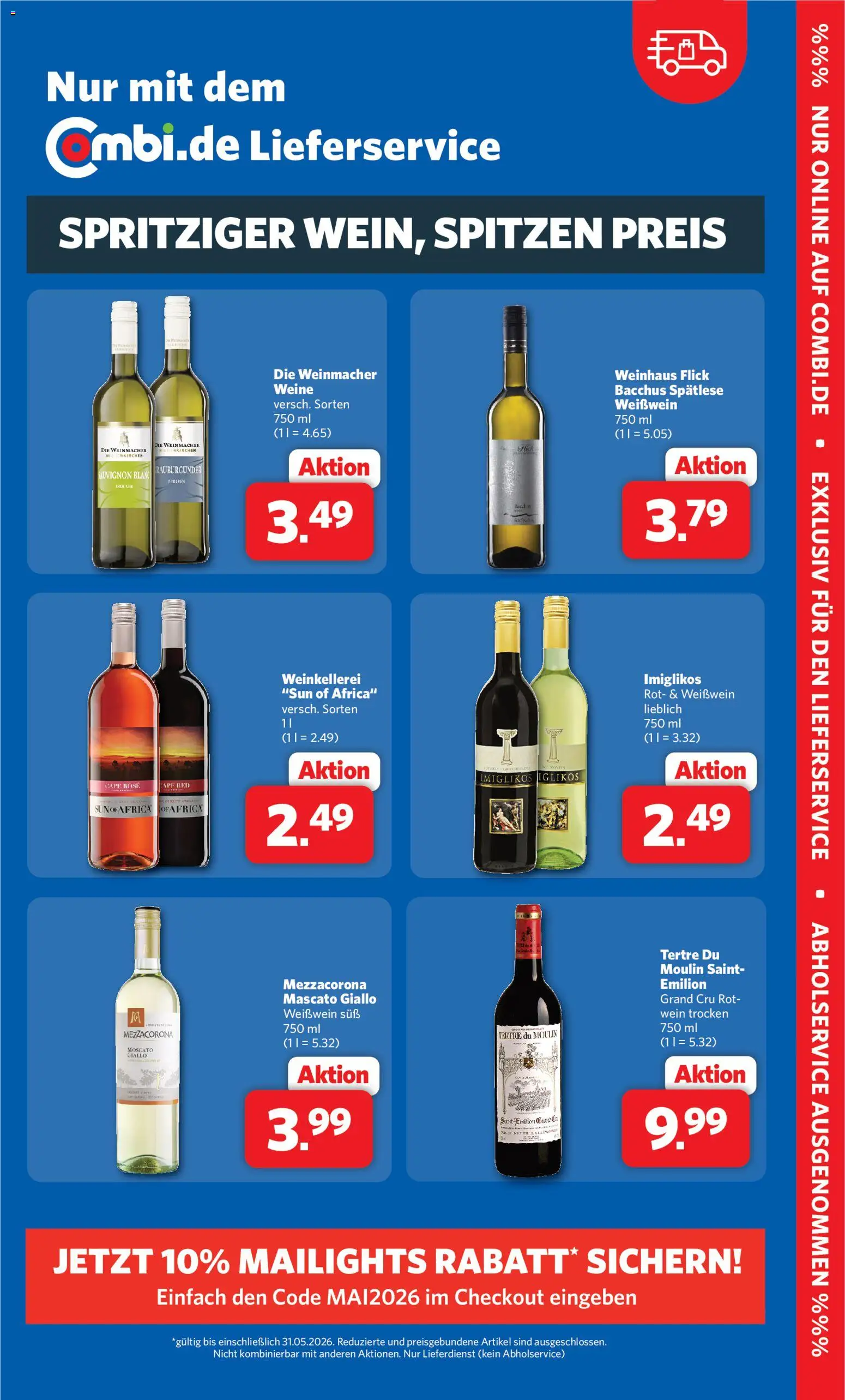 Combi Prospekt 	 – gültig ab 18.05.2026 | Seite: 32 | Produkte: Weißwein, Wein