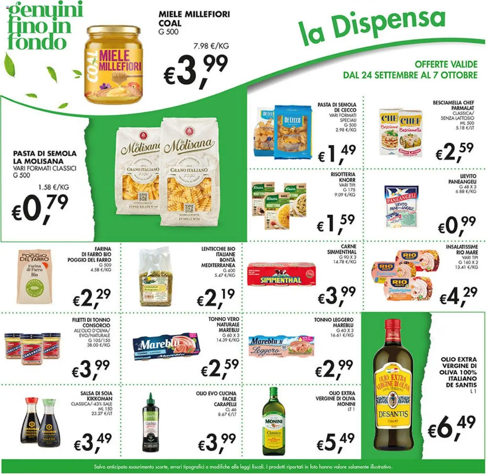 Volantino Coal del 24/09/2026 | Pagina: 25 | Prodotti: Olio, Semola, Salsa di soia, Senza lattosio