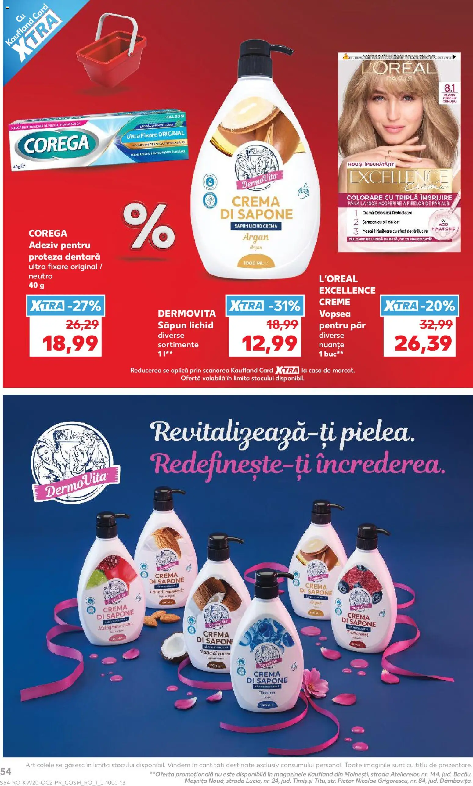 Noul catalog Kaufland – valabil de la 13.05.2026 | Pagină: 54 | Produse: Șampon, Cremă, Săpun, Adeziv