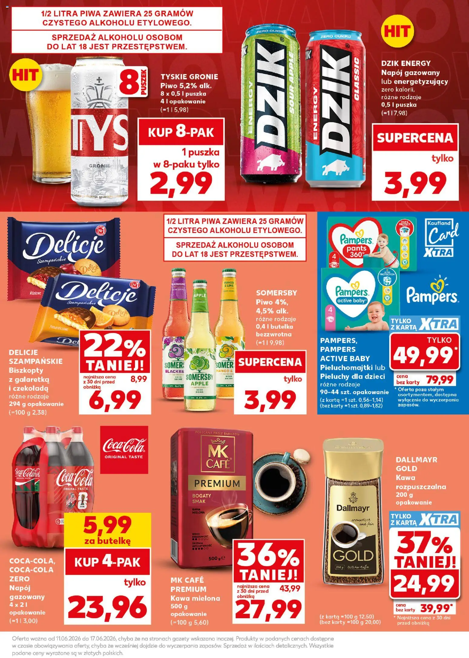 Kaufland Polsko leták - Mocny start od 15.06.2026 | Strana: 11 | Produkty: Mango, Apple, Karty, Caro