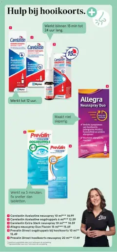 Carelastin Azelastine oogdruppels 6 ml***, azelastine oogdruppels, oplossing 0.5 mg/ml, bij hooikoorts en vergelijkbare allergische reacties - Voorbeeld van een folder van Etos, geldig van 04.05.2026 | Pagina: 48 | Producten: Oogdruppels