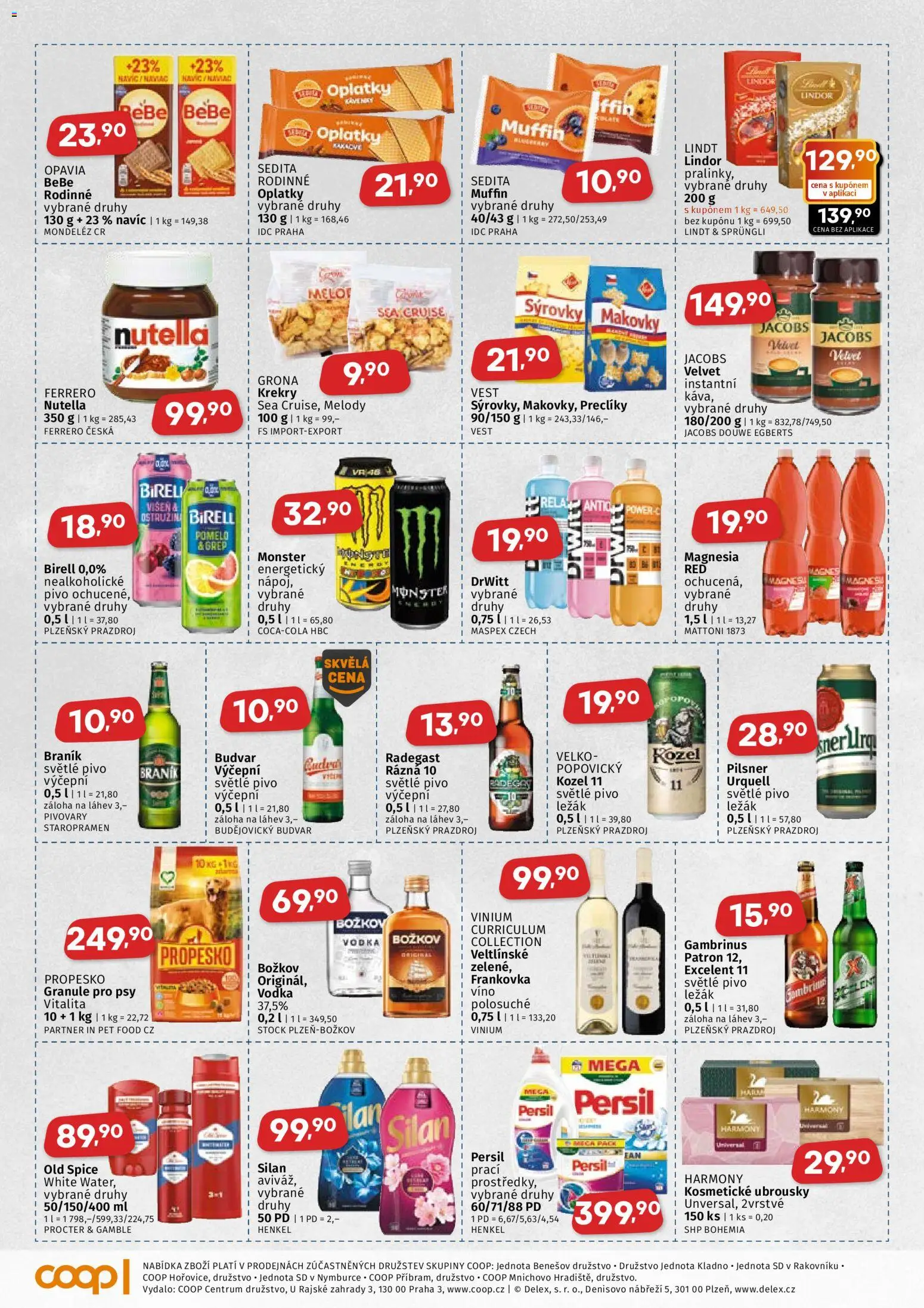 Coop leták - Středočeský region od 07.10.2026 | Strana: 3 | Produkty: Granule, Excelent 11, Prazdroj, Láhev