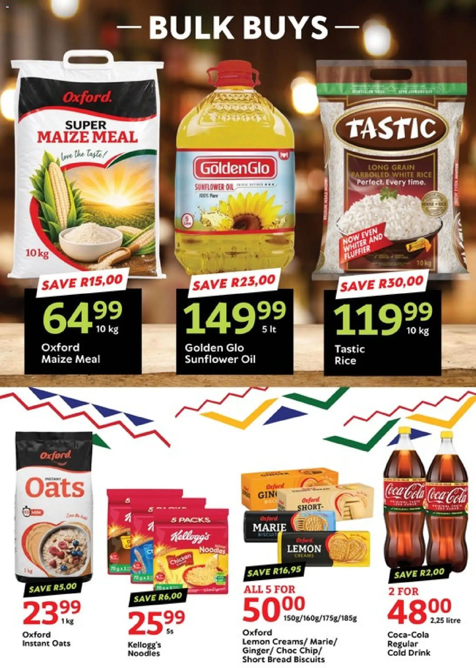 New Oxford Freshmarket catalogue – valid from 01/09/2026 | Page: 5 | Products: Maize meal, Oil, Bread, Rice