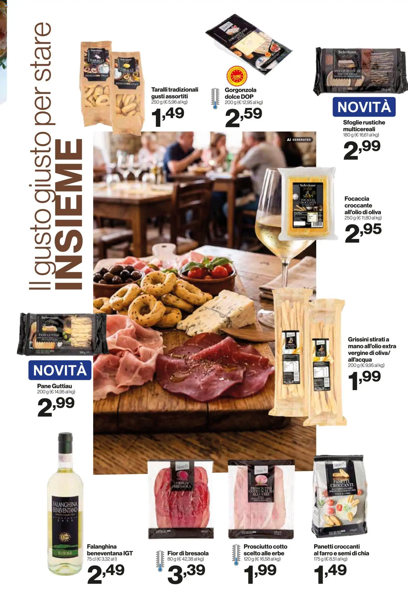 Volantino IN's del 23/09/2026 | Pagina: 5 | Prodotti: Prosciutto Cotto, Prosciutto, Grissini, Gorgonzola