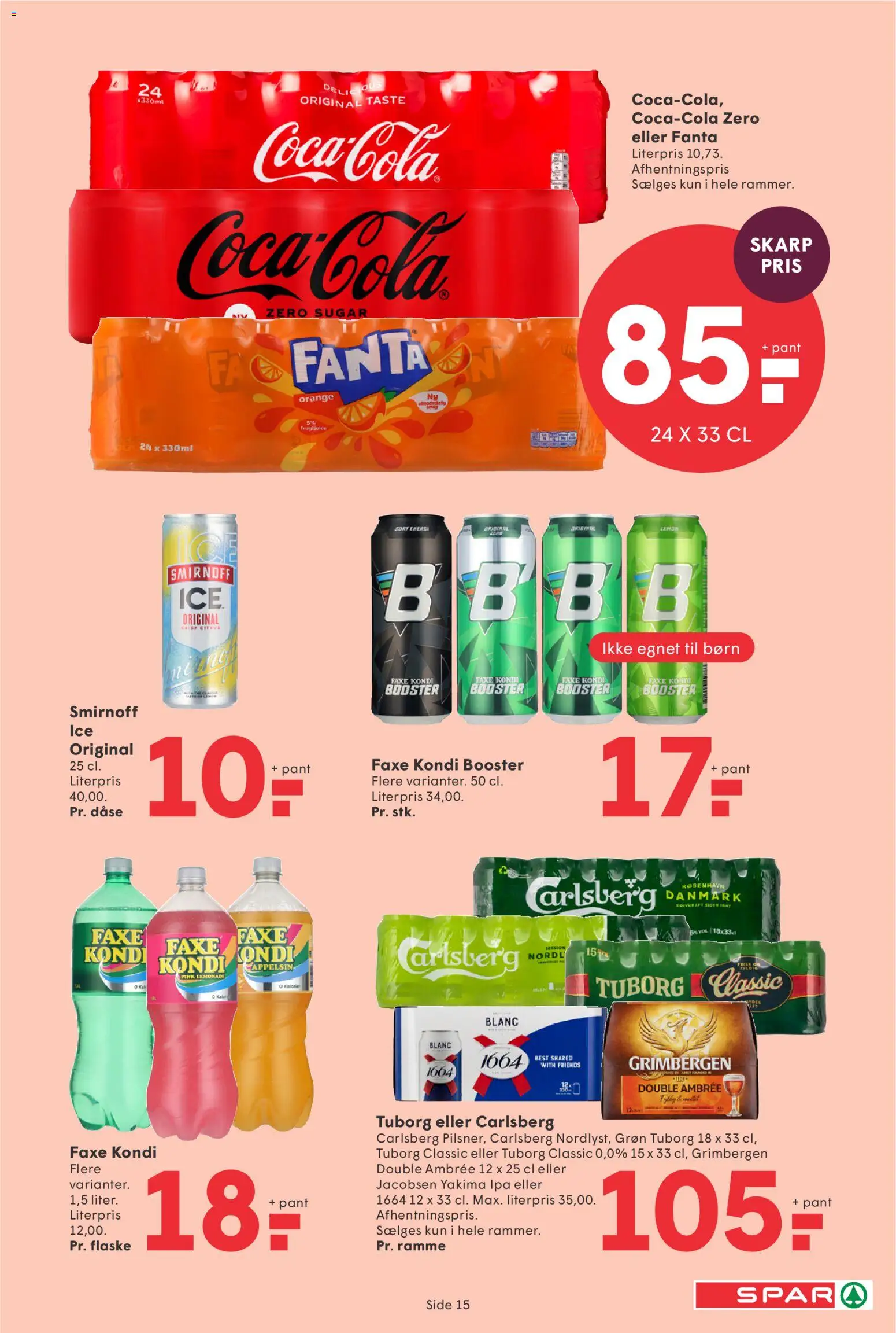Spar tilbudsavis – gyldig fra 05.06.2026 | Side: 17 | Produkter: Fanta, Faxe Kondi