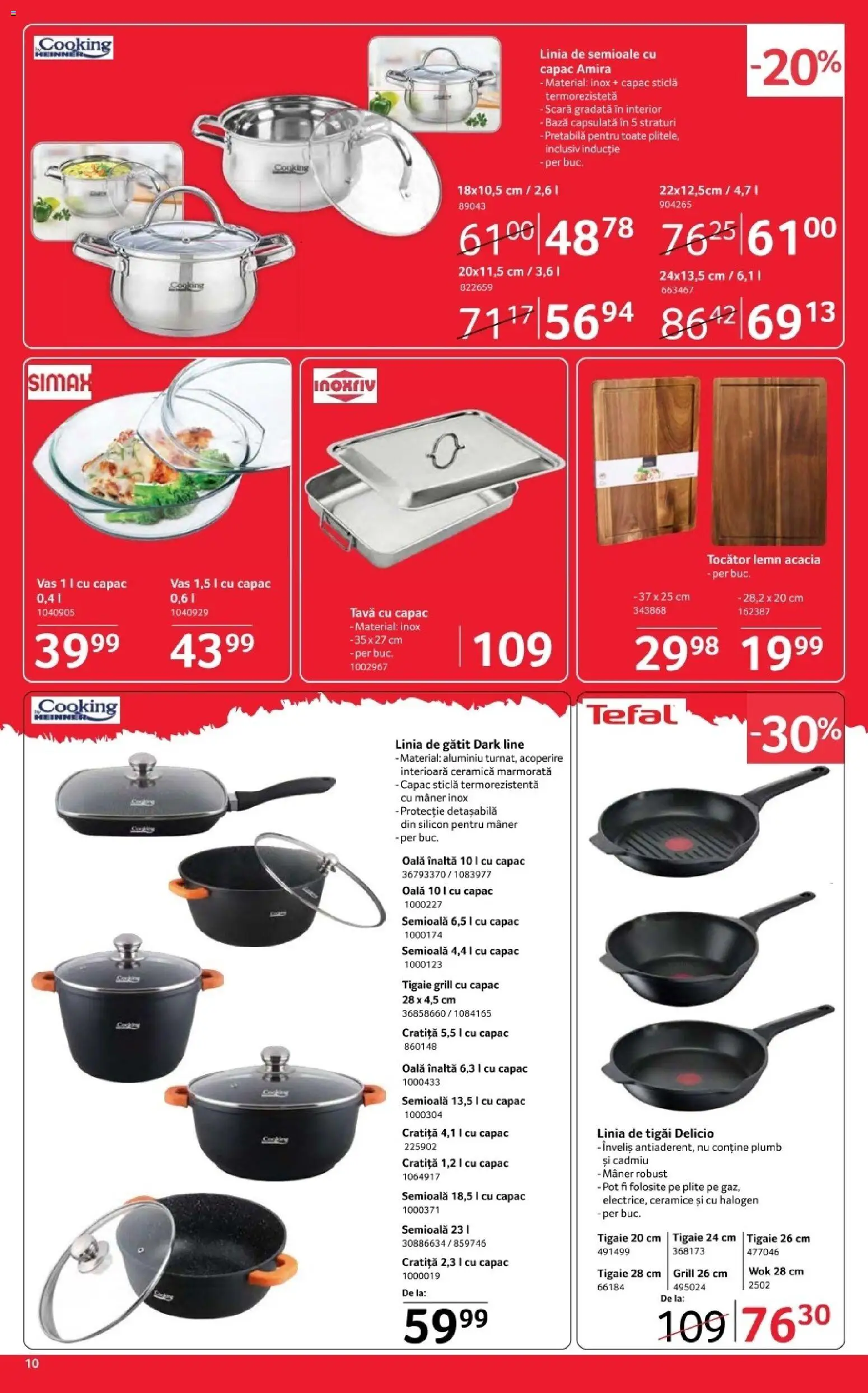 Noul catalog Selgros – valabil de la 17.04.2026 | Pagină: 10 | Produse: Tigaie, Oală, Scară, Mâner