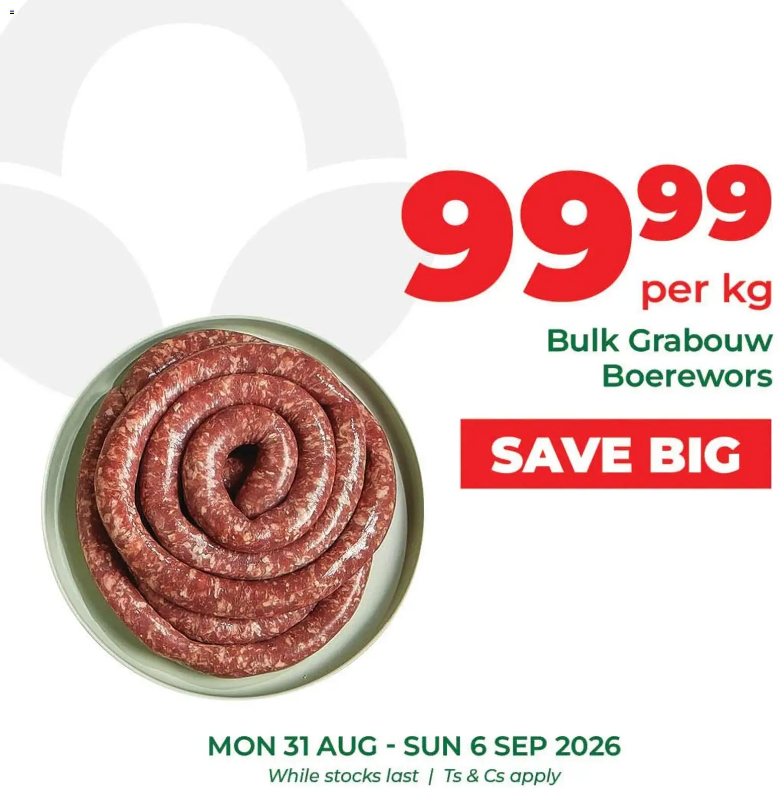 New Food Lover's Market catalogue – valid from 31/08/2026 | Page: 6 | Products: Boerewors