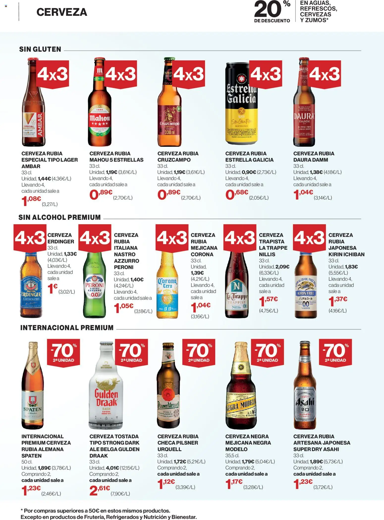 Hipercor - Bebidas Refrescantes │ válido desde el 04.06.2026 | Página: 3 | Productos: Cerveza