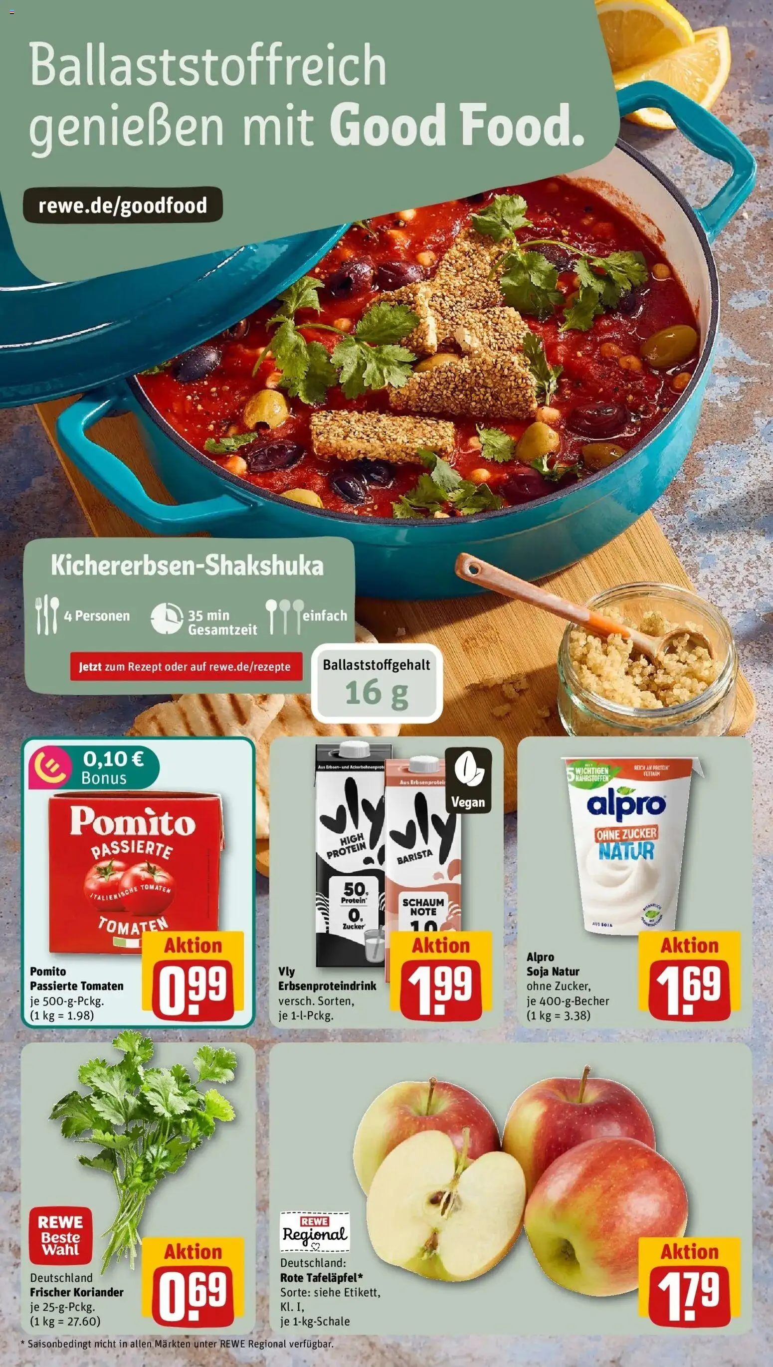 REWE Prospekt ab 07.09.2026 zum Blättern » Angebote | Seite: 4 | Produkte: Tomaten, Alpro, Zucker