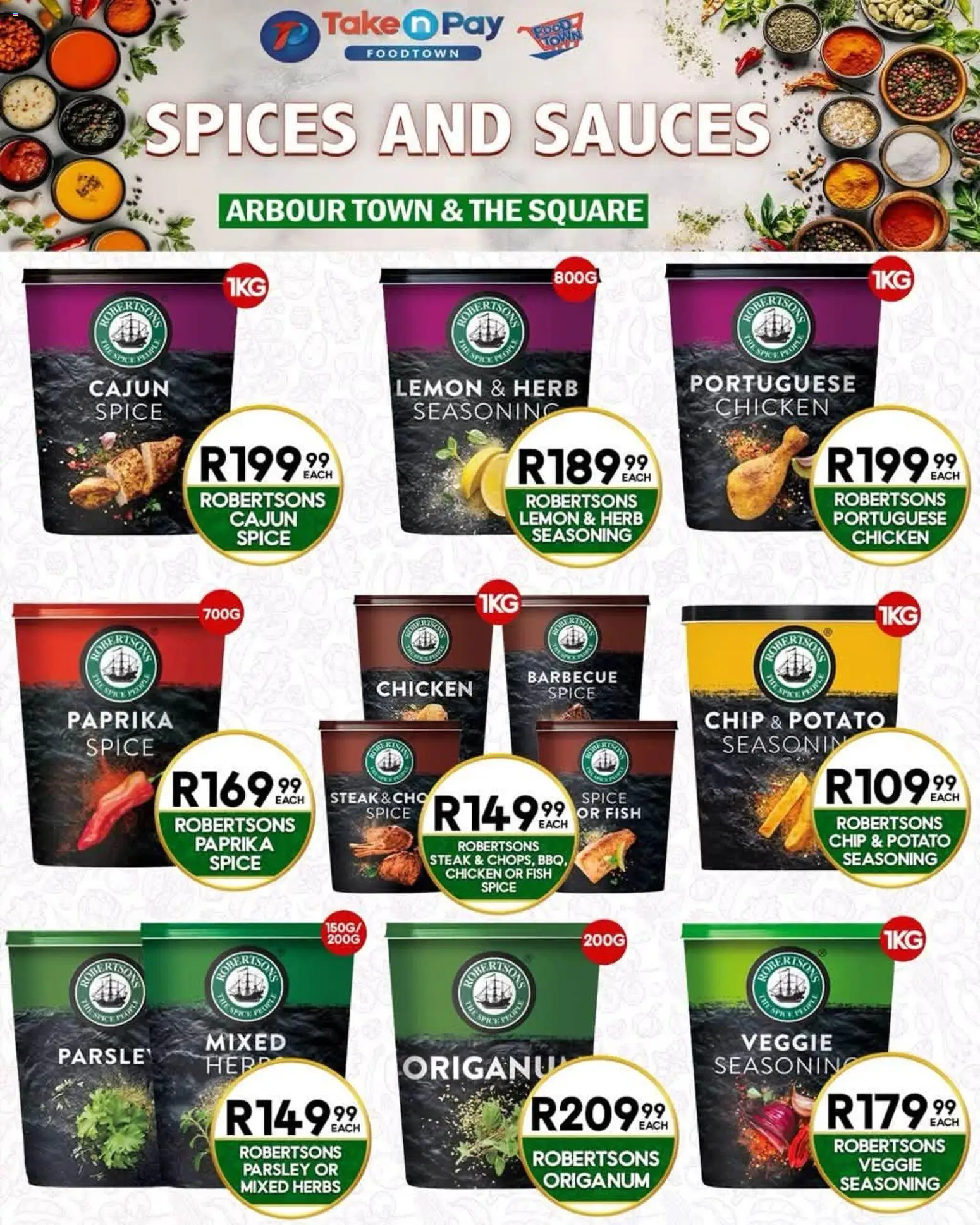 New Take n Pay catalogue – valid from 10/08/2026 | Page: 2 | Products: Chicken, Seasoning, Herbs, Lemon