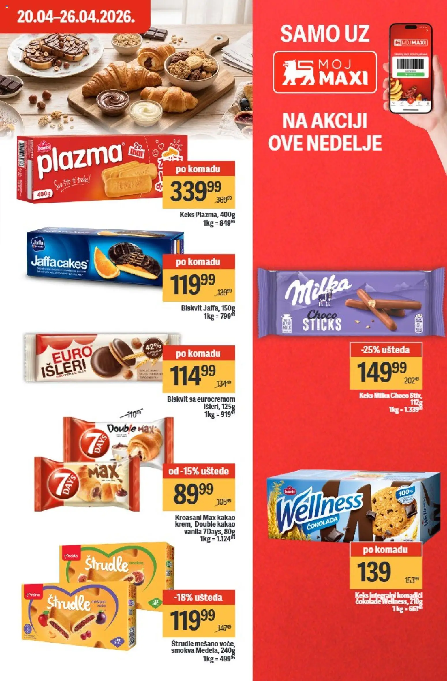 Maxi katalog - važi od 20.04.2026 | Strana: 25 | Proizvode: Milka, Keks, Sto, Plazma