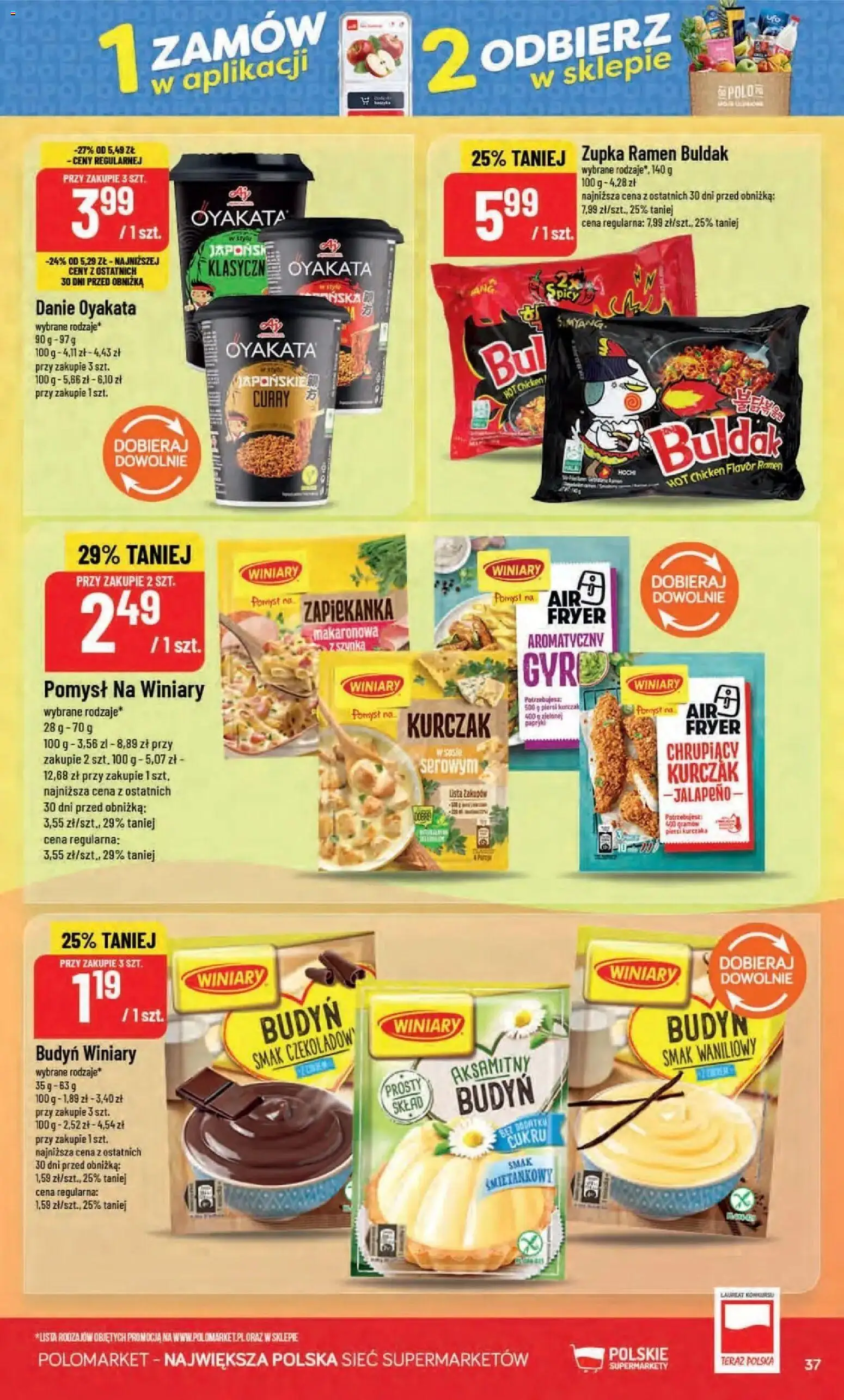Nowa POLOmarket gazetka od jutra 02.09.2026 | Strona: 37 | Produkty: Budyń, Curry, Kurczak, Zapiekanka