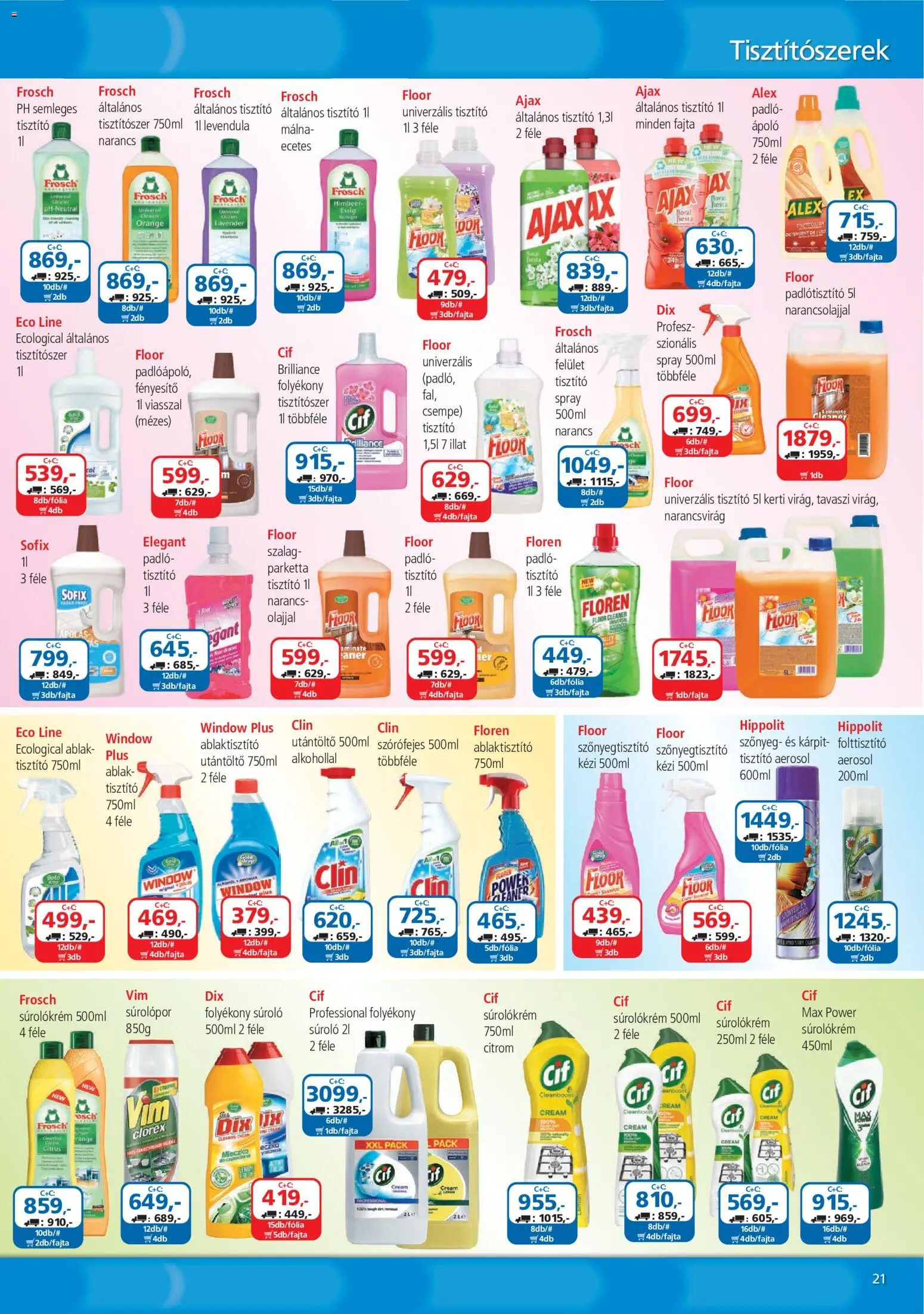 ÁRKLUB akciós ujság - amely érvényes a következő dátumtól: 01.05.2026 | Oldal: 21 | Termékek: Ablak, Parketta, Csempe, Citrom