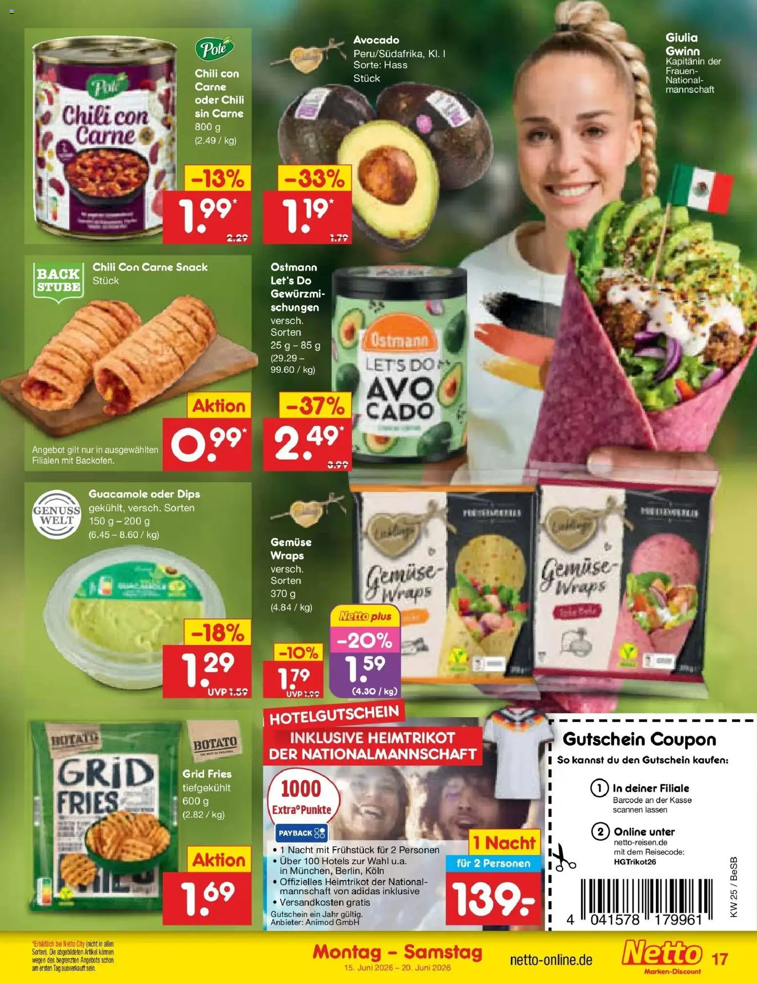 Netto Marken-Discount Prospekt Kremmen – gültig ab 14.06.2026 | Seite: 21 | Produkte: Avocado, Gemüse, Chili