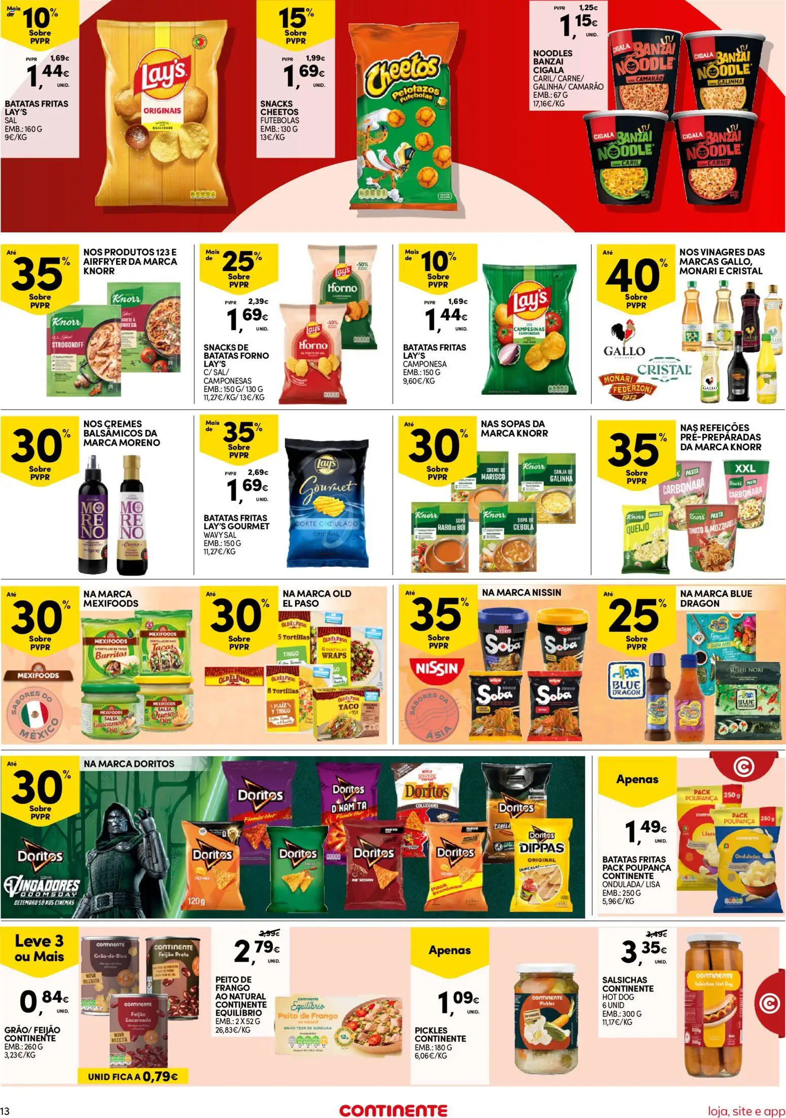 Continente folheto Bom Dia │ válido de 06/10/2026 | Página: 13 | Produtos: Canela, Sal, Snacks, Batatas fritas