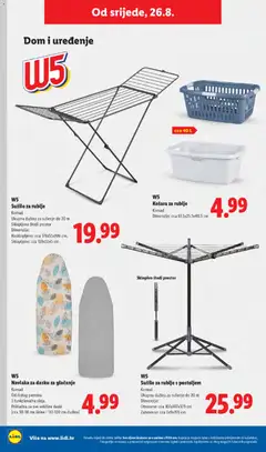 Košara za rublje, Dimenzije: cca 61.5x25.5x40.5 cm - Pregled kataloga iz trgovine Lidl, vrijedi od 24.08.2026 | Stranica: 44