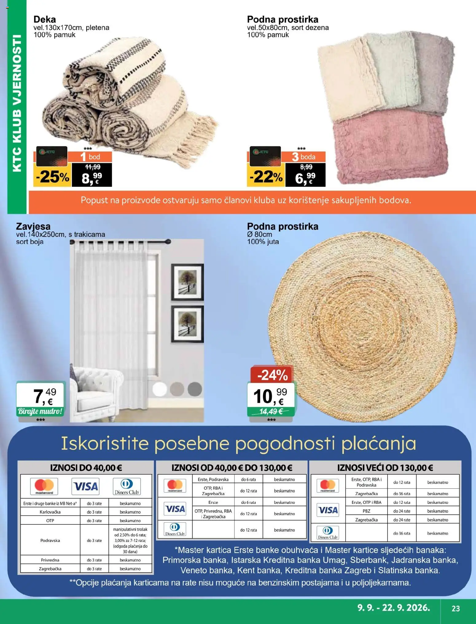 KTC katalog | vrijedi od 09.09.2026 | Stranica: 11 | Proizvodi: Zavjesa, Deka