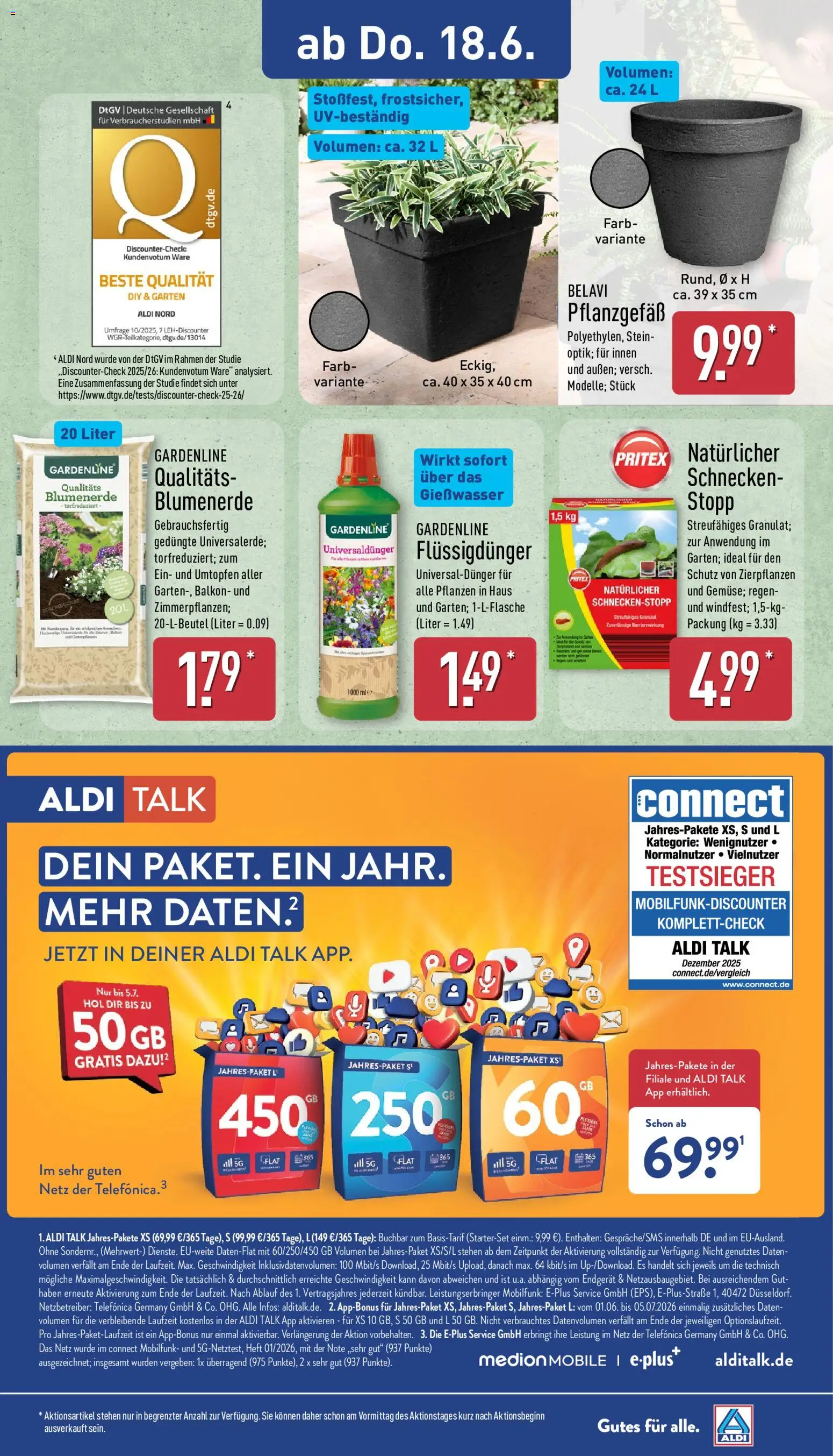 Aldi Prospekt – gültig ab 15.06.2026 | Seite: 29 | Produkte: Belavi, Blumenerde