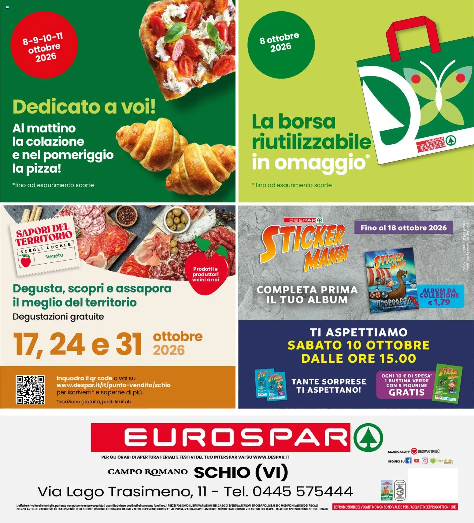 Volantino Eurospar del 08/10/2026 | Pagina: 24 | Prodotti: Pizza, Borsa, Terra