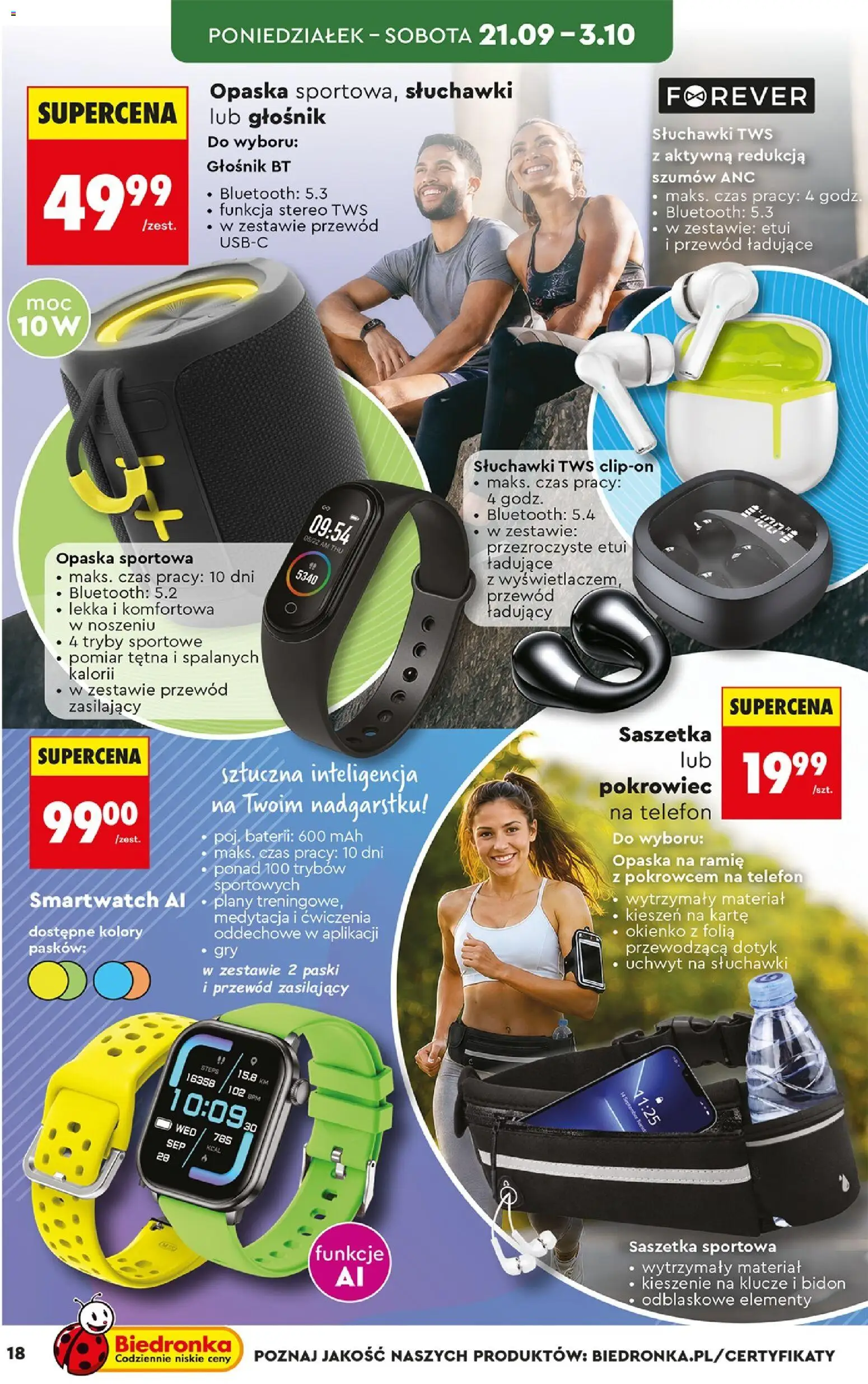 Biedronka Polsko leták - Hity i inspiracje od 19.09.2026 | Strana: 18 | Produkty: Telefon