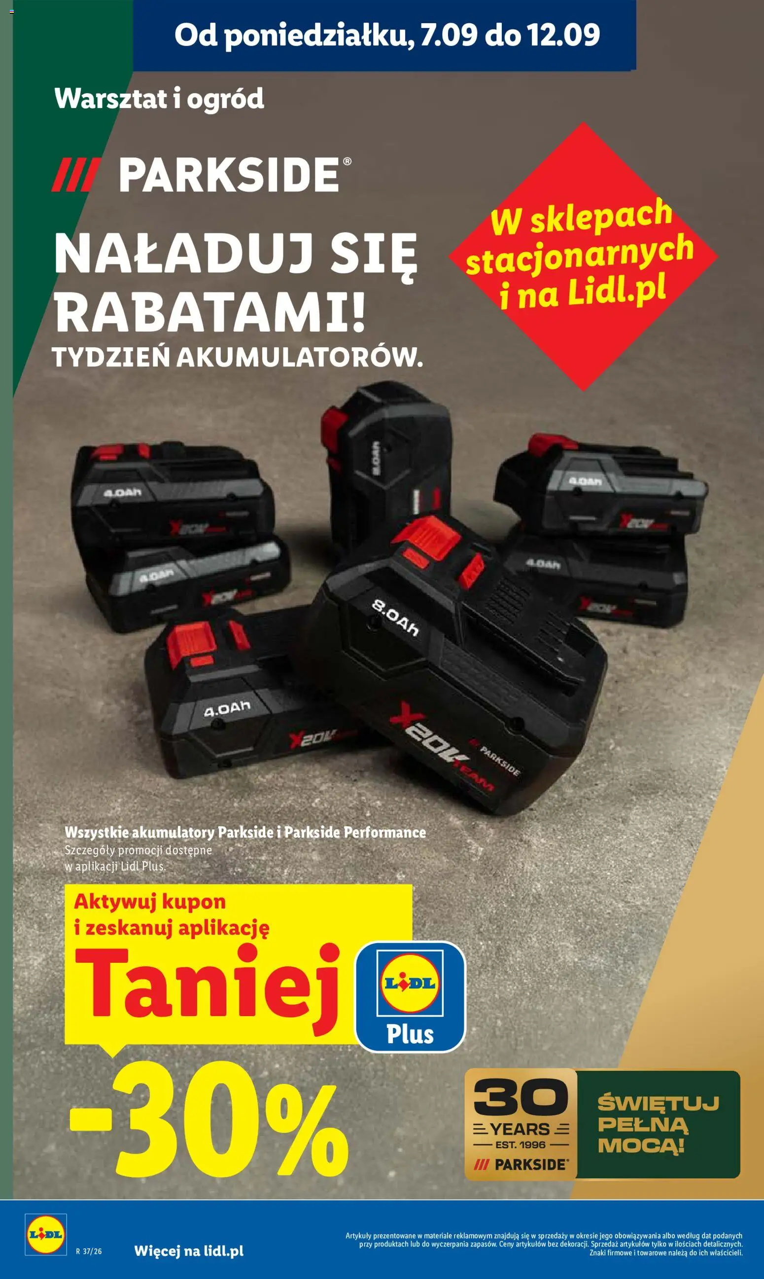 Lidl Polsko leták od 07.09.2026 | Strana: 26 | Produkty: Parkside