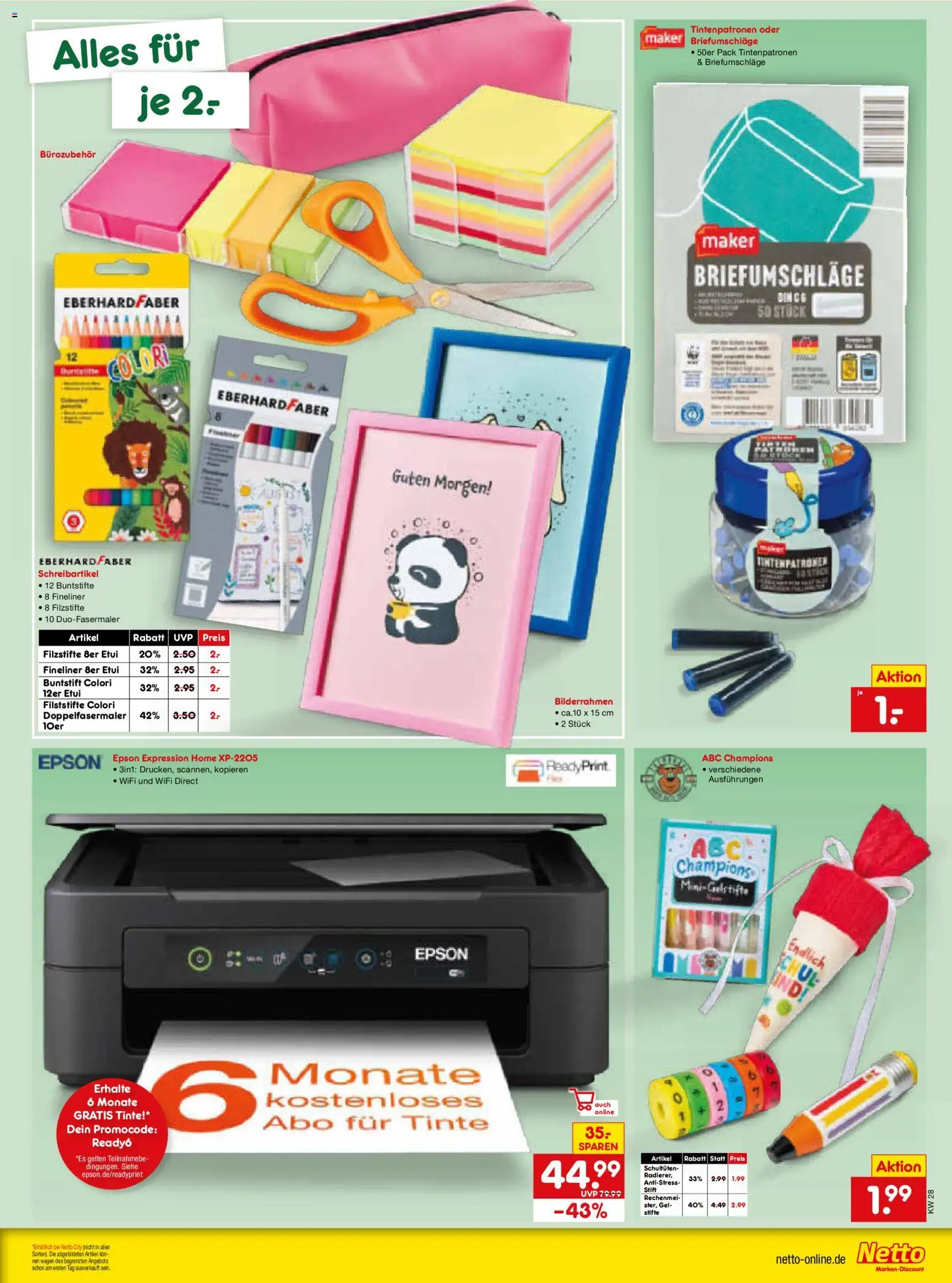 Netto Marken-Discount Prospekt – gültig ab 06.07.2026 | Seite: 29 | Produkte: Epson, Bilderrahmen