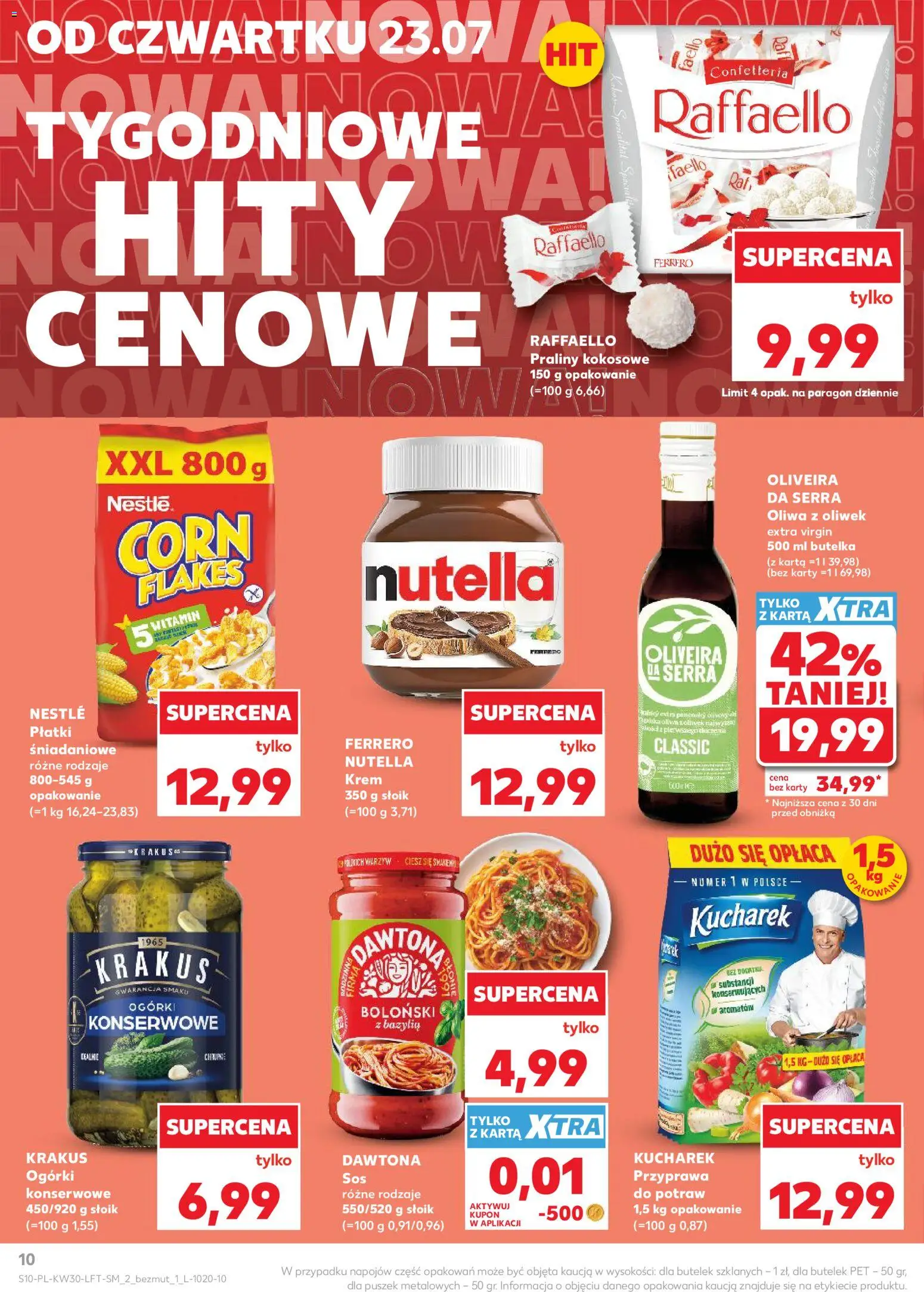 Kaufland Polsko leták od 23.07.2026 | Strana: 10 | Produkty: Krém, Kokos, Karty, Nutella