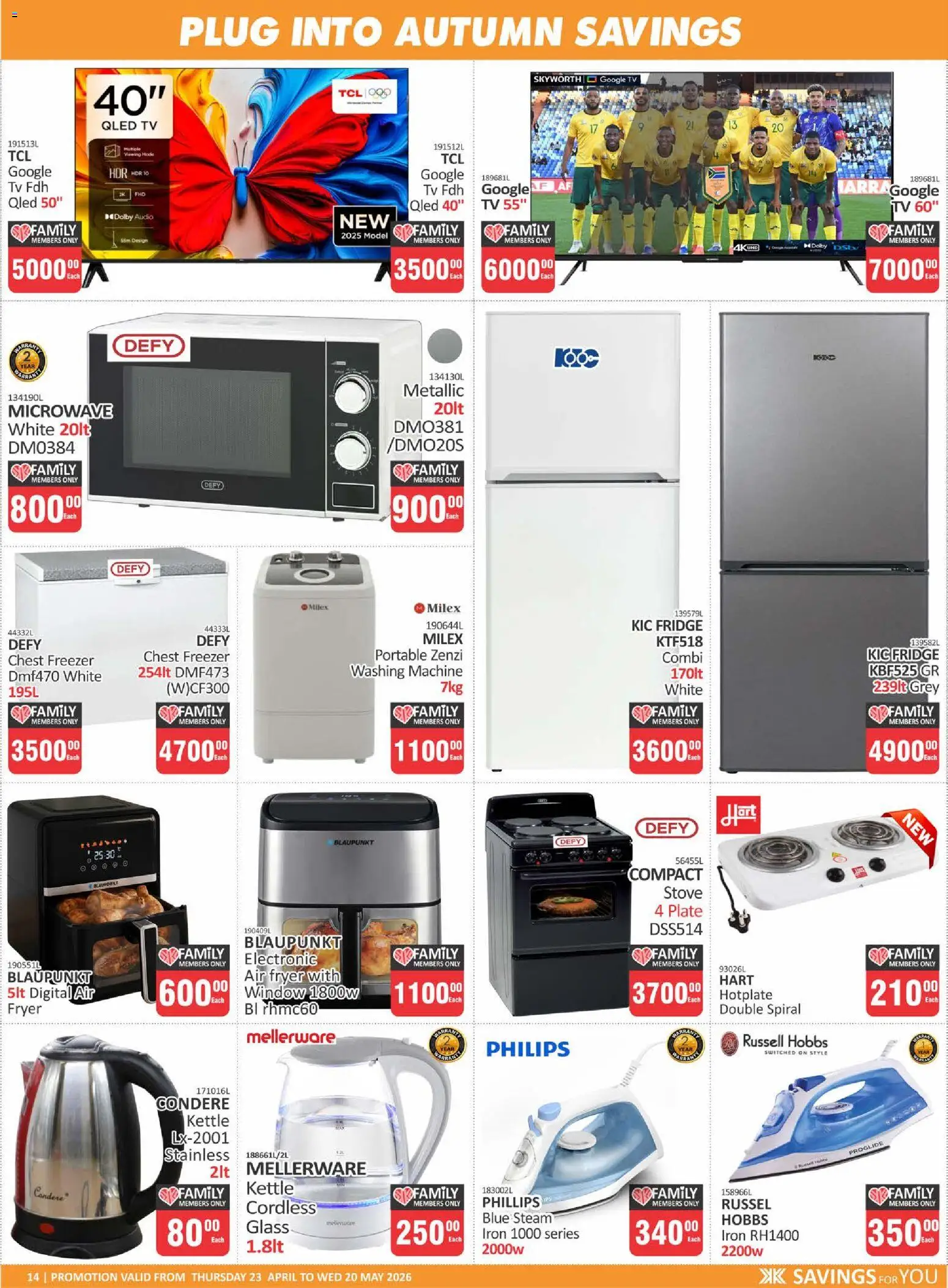 New KIT KAT Cash & Carry catalogue – valid from 23.04.2026 | Page: 14 | Products: Iron, TV, Fridge, Air fryer