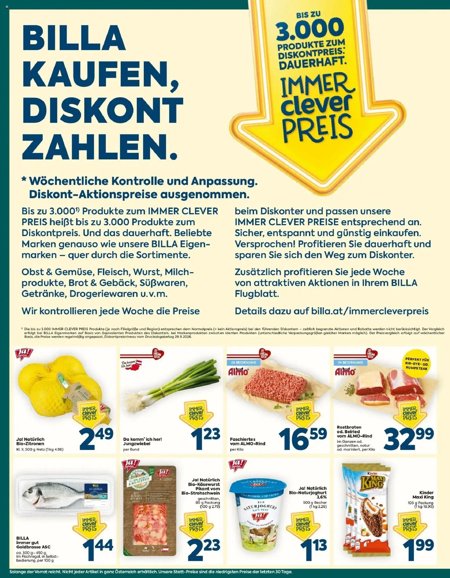 Billa Plus Flugblatt - Kittsee-Burgenland von 15.10.2026 - Aktuelle Angebote | Seite: 2 | Produkte: Obst, Milch, Brot