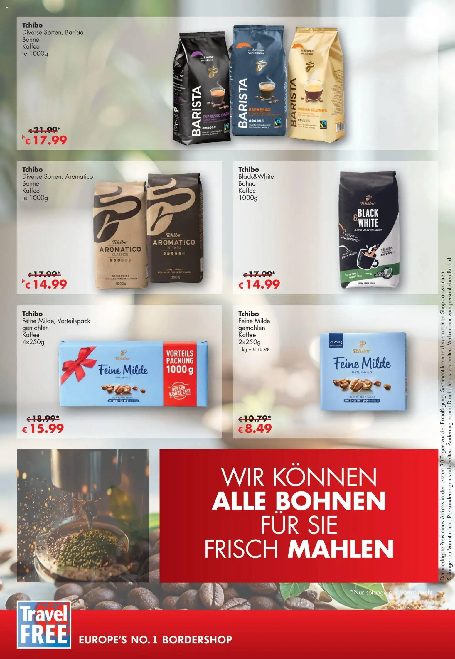 Travel Free Angebote – gültig ab 01.05.2026 | Seite: 5 | Produkte: Milch, Kaffee