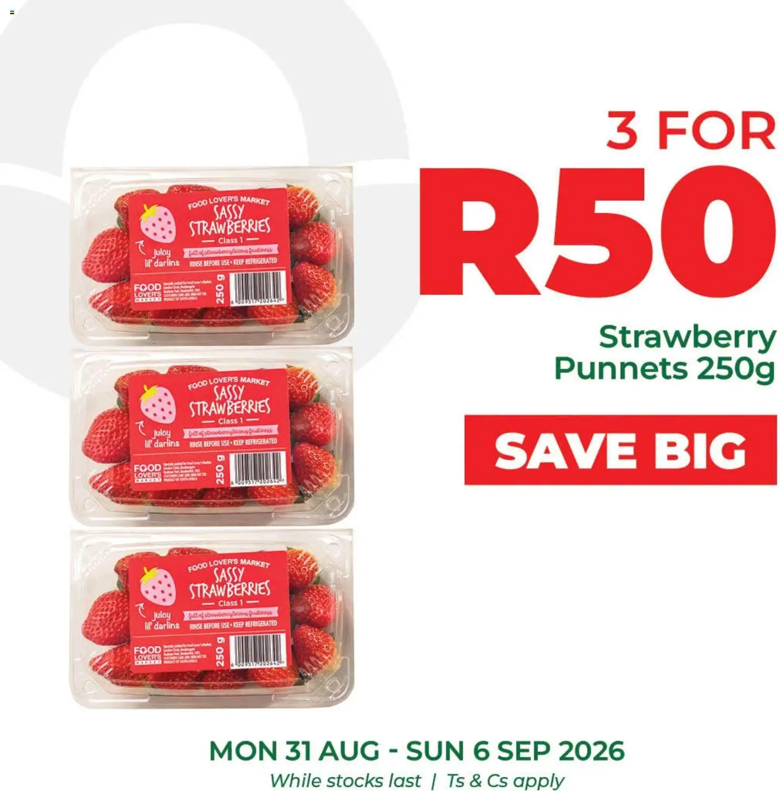 New Food Lover's Market catalogue – valid from 31/08/2026 | Page: 3 | Products: Strawberries