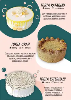 Boso Katalog Torti - Pregled kataloga iz trgovine Boso, vrijedi od 01.01.2026 | Stranica: 10 | Proizvodi: Jaja, Marelice, Torta, Orah