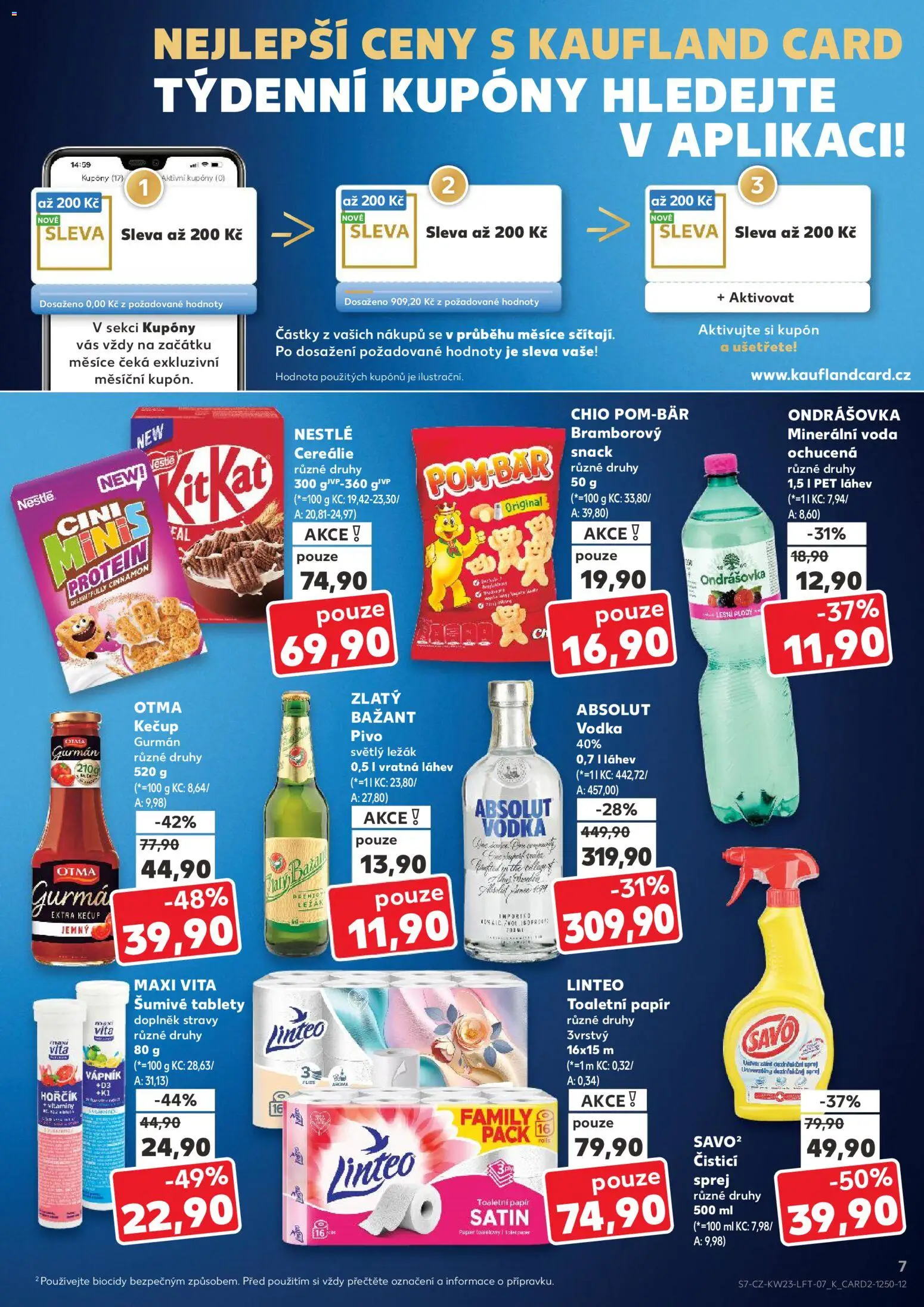 Kaufland leták - Ostrava od 03.06.2026 | Strana: 7 | Produkty: Cereálie, Savo, Toaletní papír, Absolut vodka