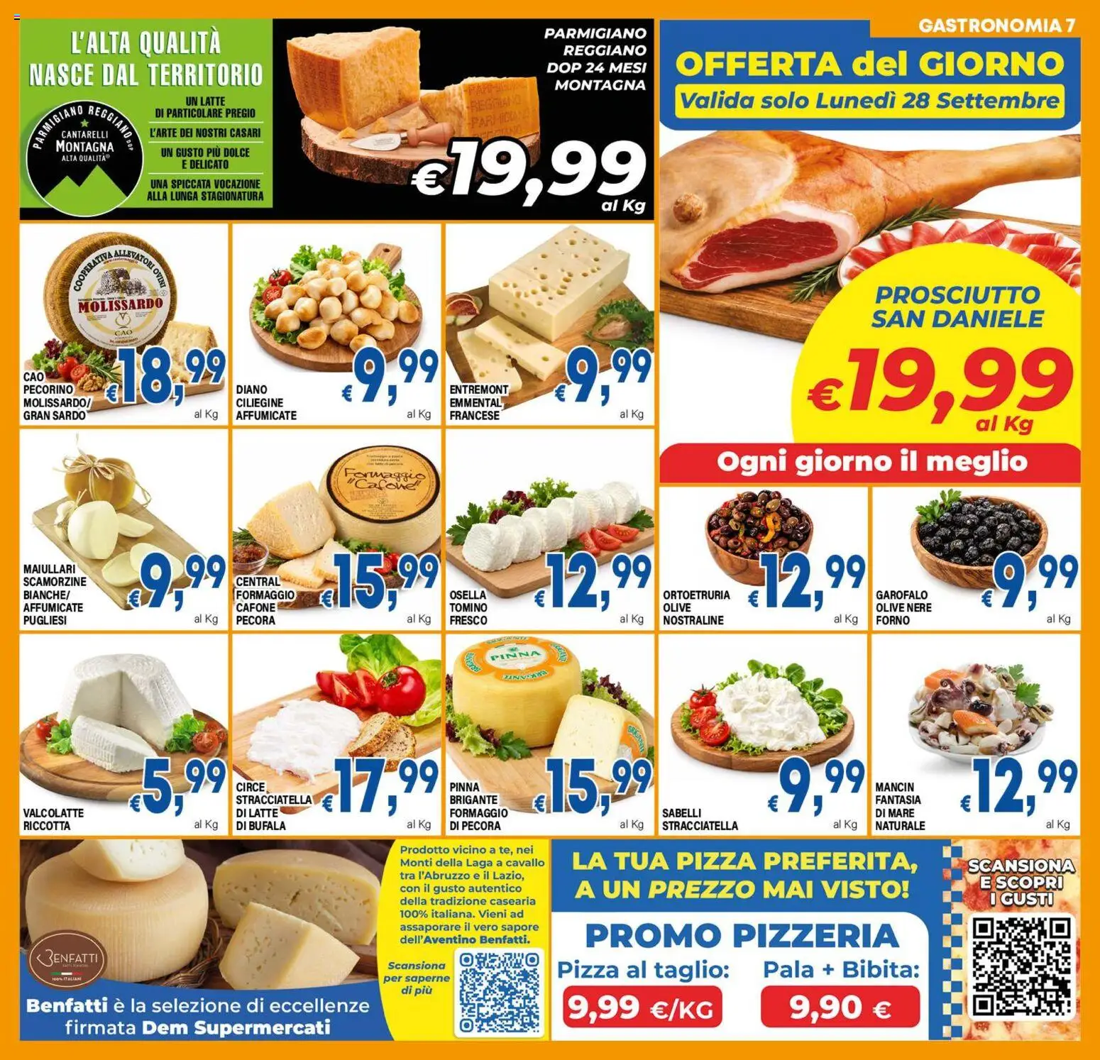 Volantino DEM del 23/09/2026 | Pagina: 7 | Prodotti: Formaggio, Olive, Stracciatella, Tomino