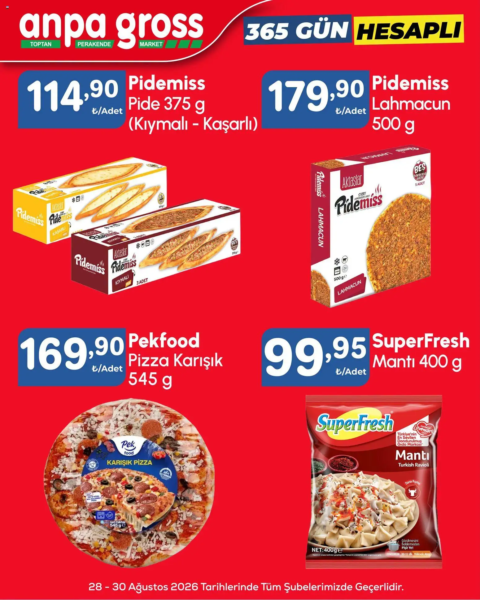 Anpa Gross - Hafta sonu fırsatları - 28 Ağustos 2026 tarihinden itibaren geçerlidir | Sayfa: 2 | Ürünler: Pizza