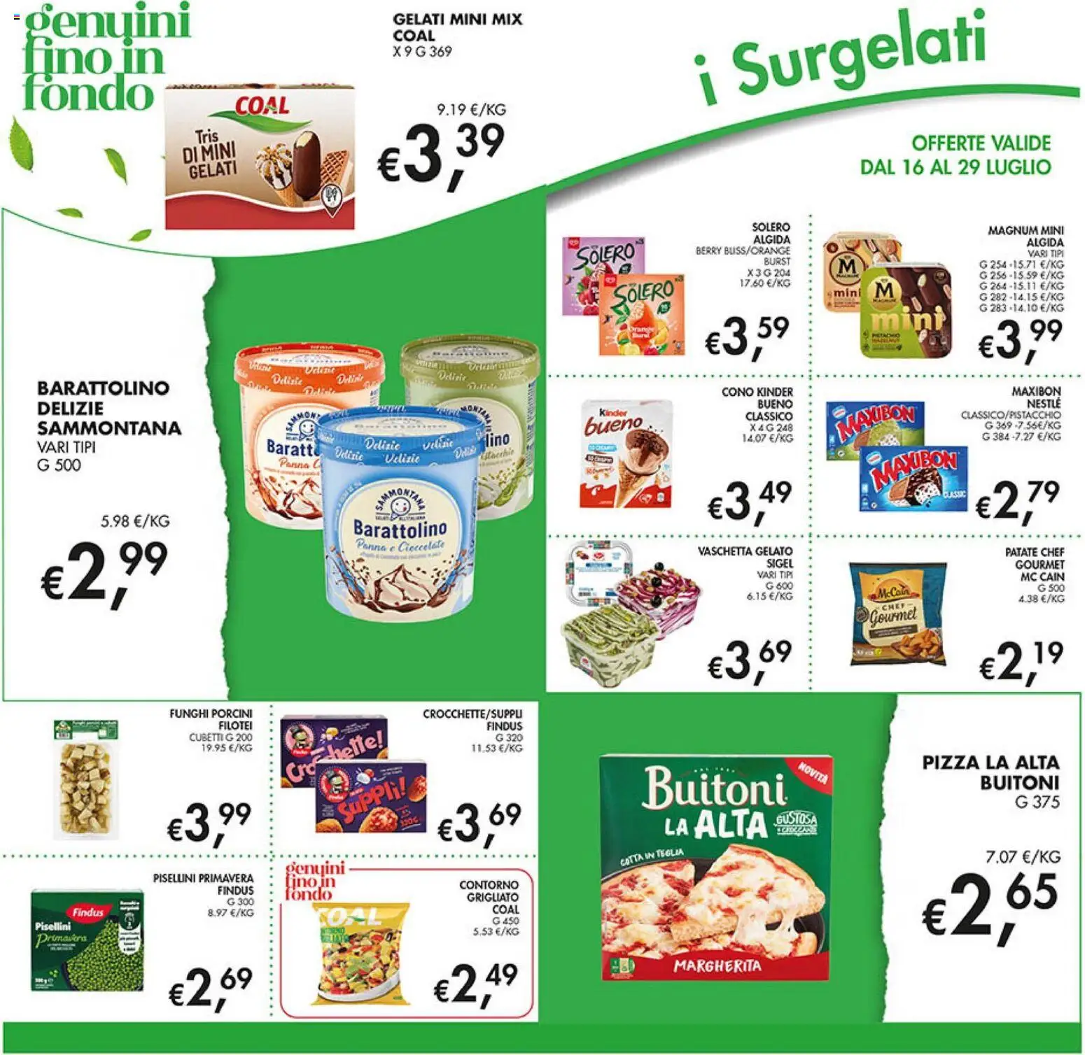 Volantino Coal del 16/07/2026 | Pagina: 10 | Prodotti: Teglia, Pizza, Patate, Funghi