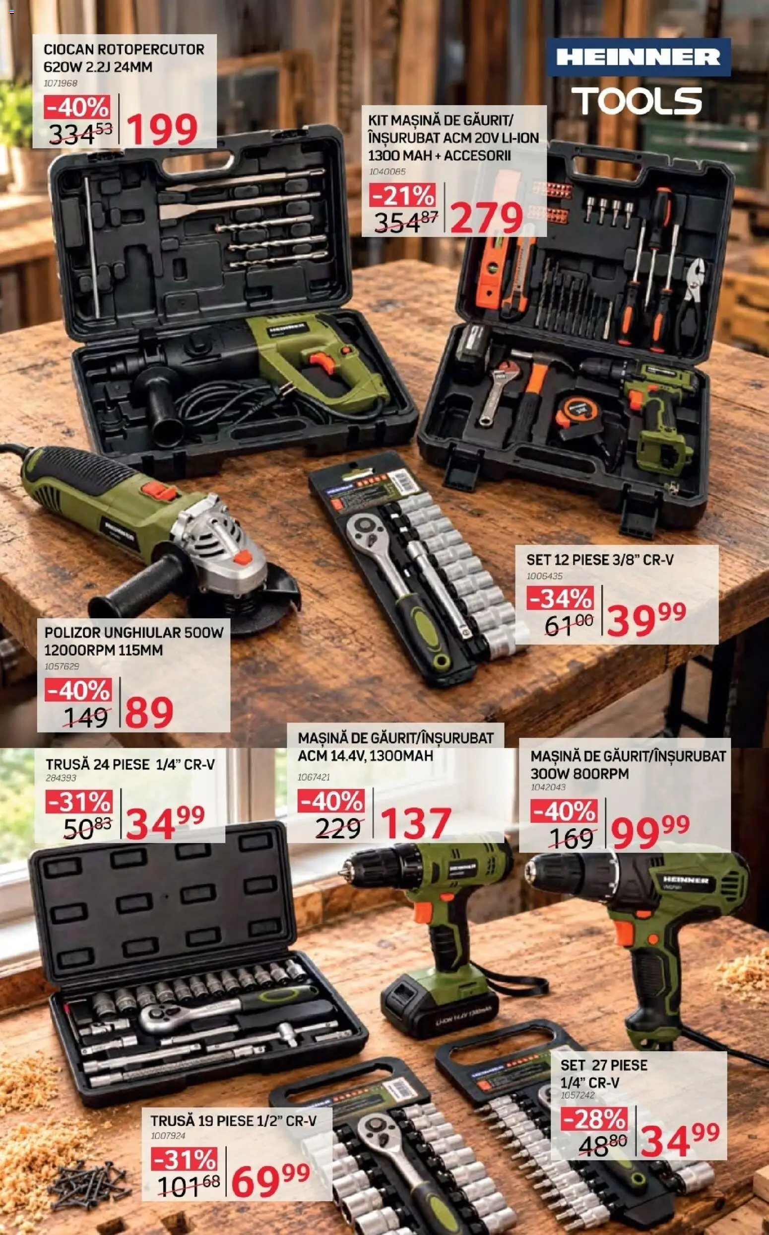 Noul catalog Selgros – valabil de la 16.10.2026 | Pagină: 11 | Produse: Ciocan rotopercutor, Polizor, Polizor Unghiular
