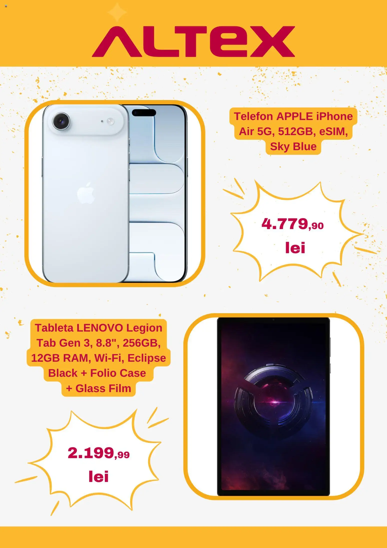 Noul catalog Altex – valabil de la 14.05.2026 | Pagină: 2 | Produse: Telefon, Tabletă, Apple
