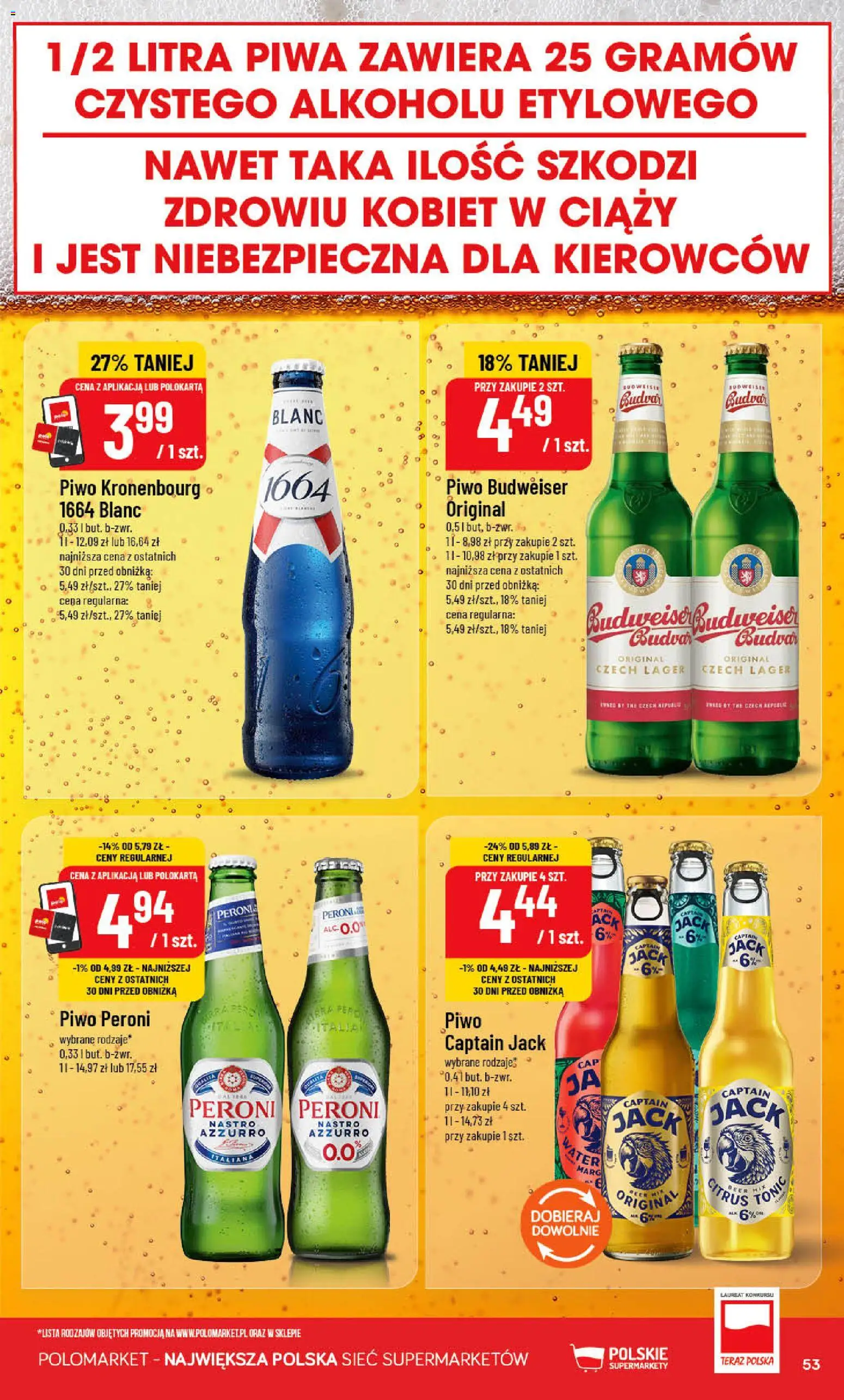 POLOmarket gazetka od 10.06.2026 | Strona: 53 | Produkty: Piwo