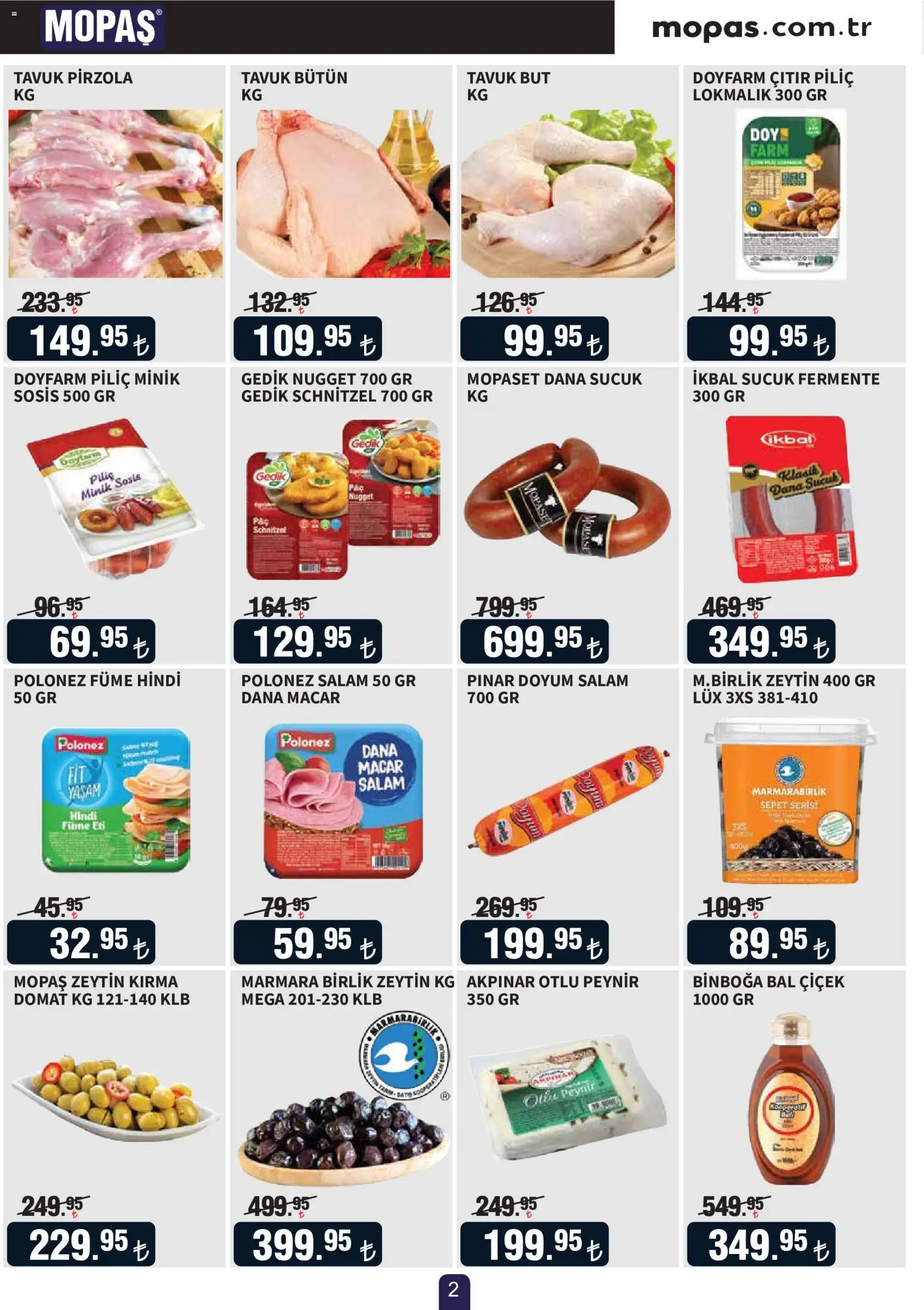 Mopaş Katalog - 17 Ekim 2026 tarihinden itibaren geçerlidir | Sayfa: 2 | Ürünler: Sepet, Piliç, Pirzola, Sucuk