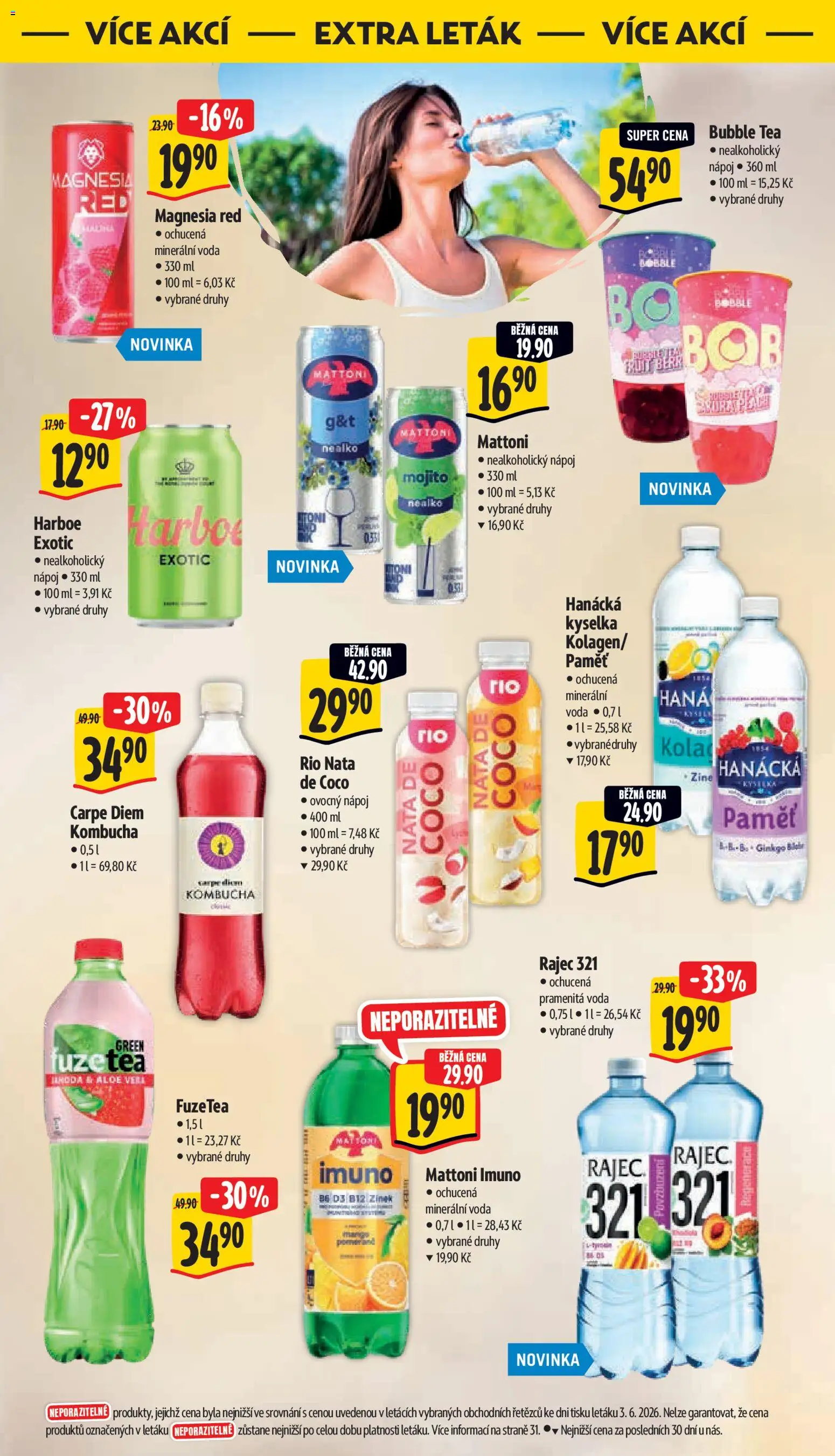 Albert leták - Hypermarket od 10.06.2026 | Strana: 48 | Produkty: Mojito, Aloe vera, Minerální voda, Magnesia Red
